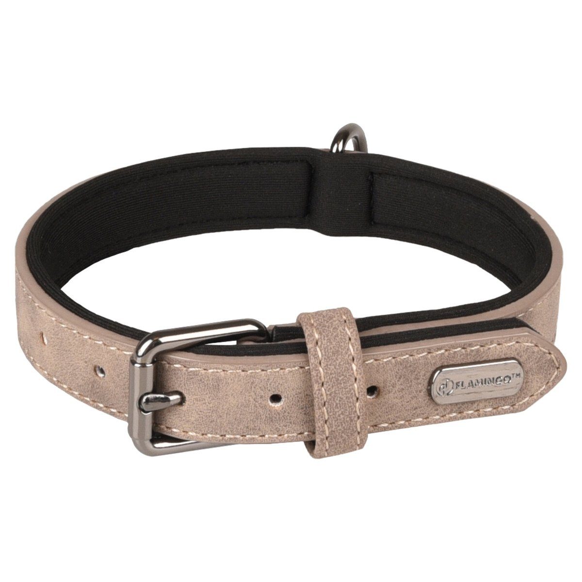 Flamingo Hunde-Halsband Halsband Delu taupe