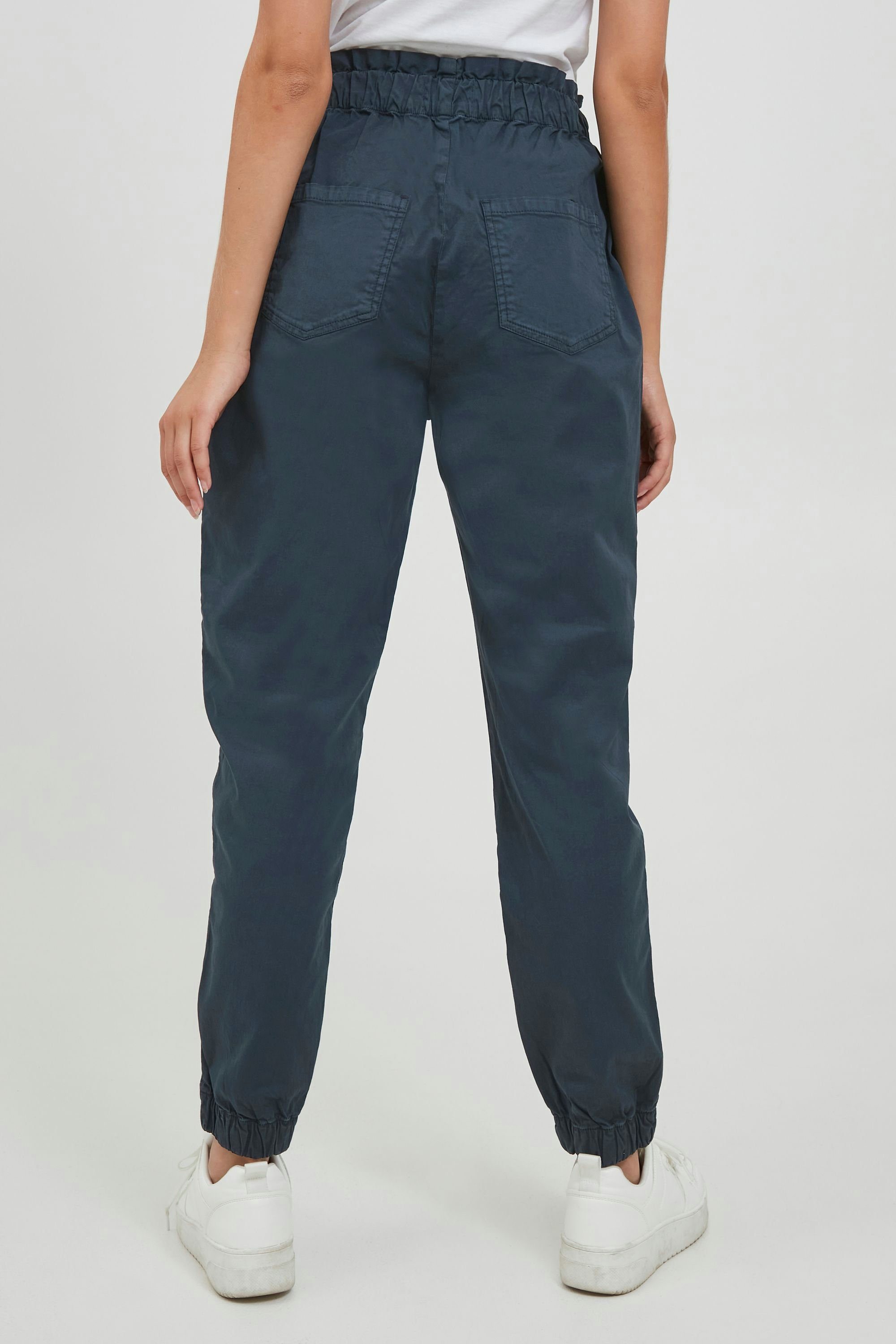 mit Paperbag-Bund (194010) OXMO Chinohose Chinohose OXConzi Eclipse Total