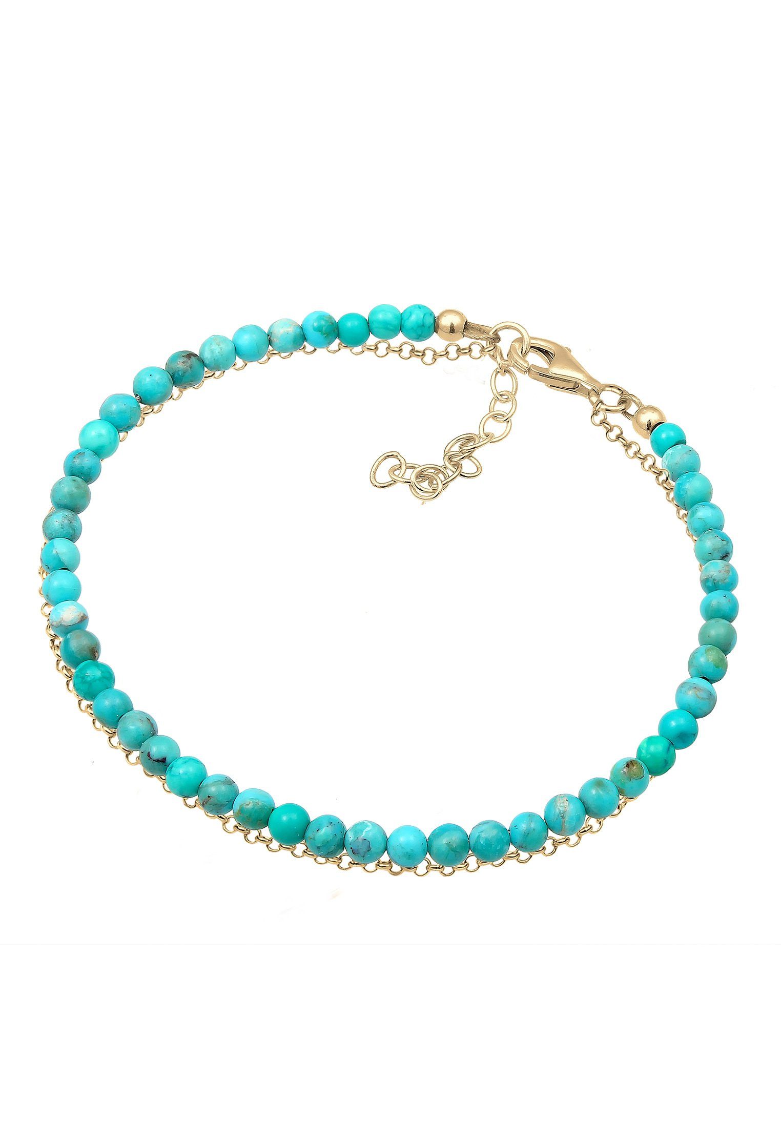 Elli Armband Layer Howlith Edelstein Beads Boho 925er Silber (kein Set, 1-tlg)