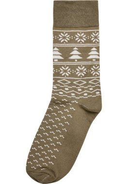 URBAN CLASSICS Basicsocken Urban Classics Unisex Norwegian Pattern Socks 3-Pack (1-Paar)