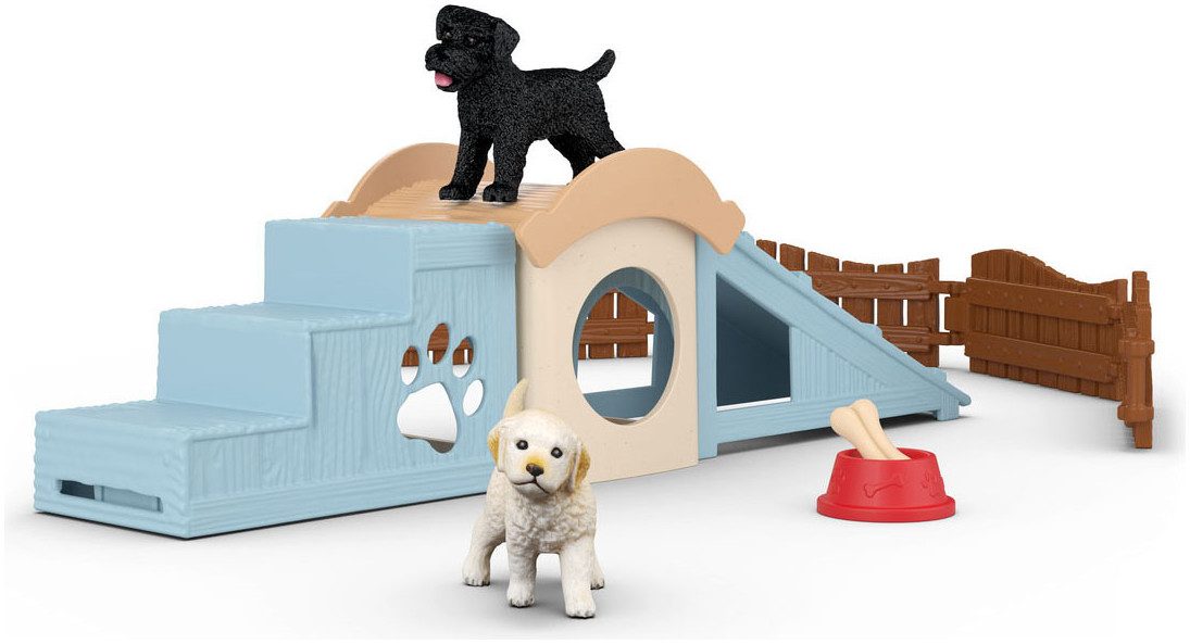 Schleich® Spielwelt FARM WORLD, Abenteuerzeit für Welpen (42763), (12-tlg)