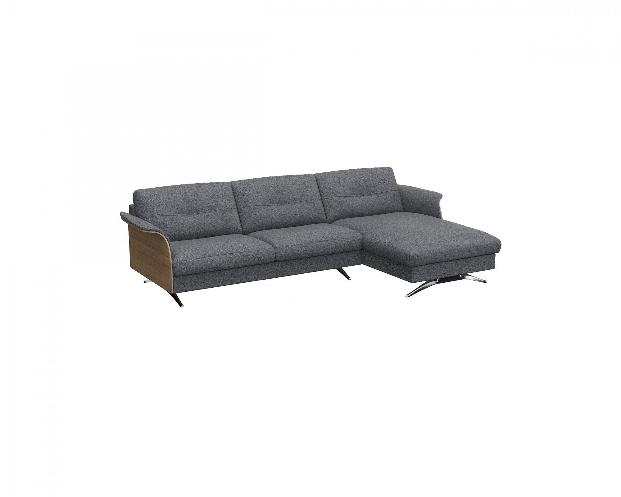 FLEXLUX Ecksofa Glow bequem und komfortabel durch hochwertigen Sitzaufbau, L-Form, Modernes skandinavisches Design