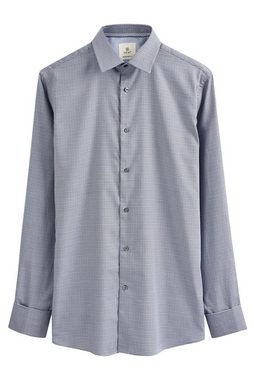 Next Langarmhemd Regular Fit Hemd aus Baumwolle, Doppelmanschetten (1-tlg)