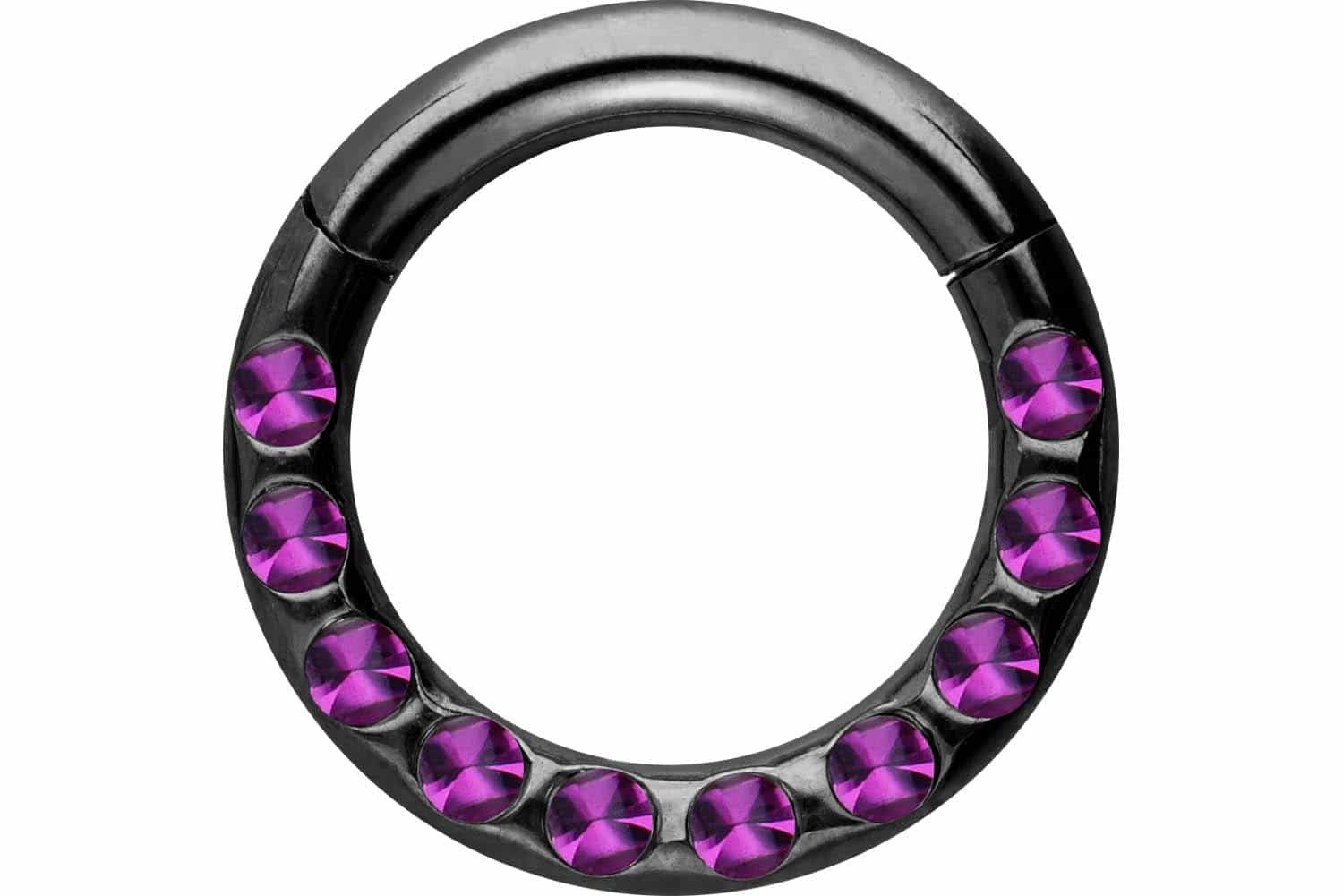 PIERCINGLINE Nasenpiercing Chirurgenstahl Segmentring Clicker KRISTALLE günstig online kaufen