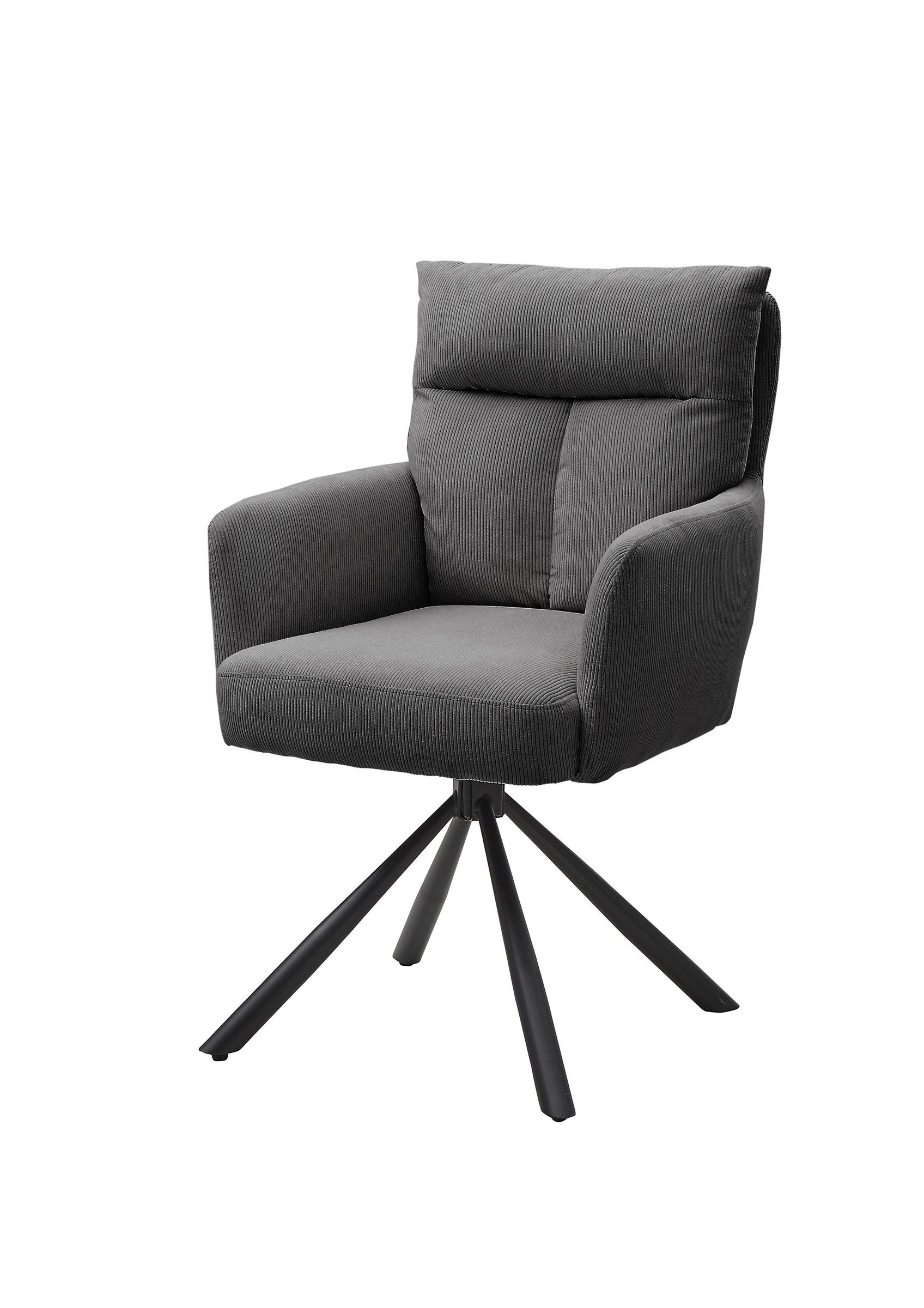 freiraum Armlehnstuhl Sofia (2er Set), (2er Set) in grau, Cordbezug - 60x93 günstig online kaufen