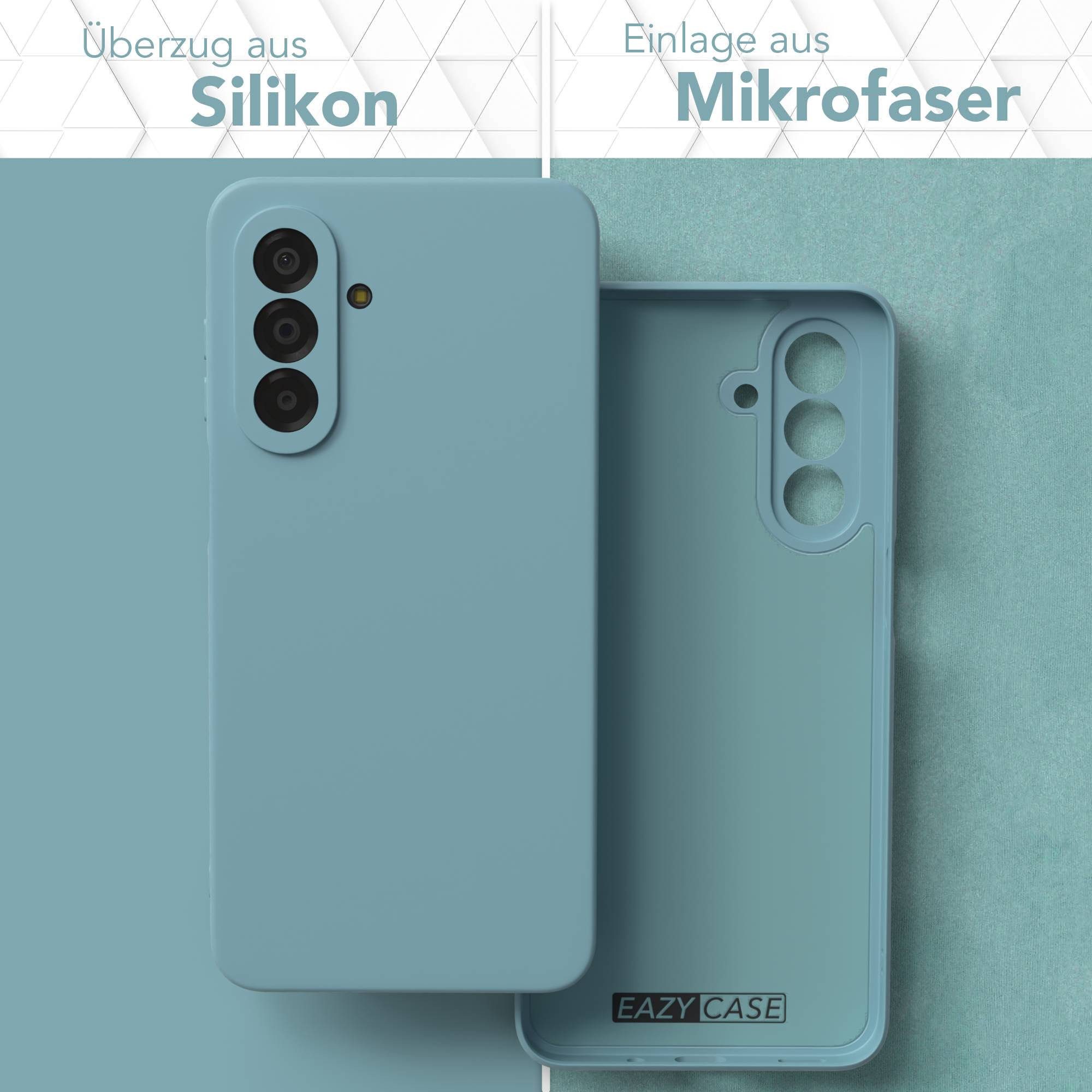 EAZY CASE Handyhülle TPU Hülle für Samsung Galaxy A17 6,7 Zoll, TPU Silikon Bumper Case stoßfest Slimcover Schutzhülle Etui Blaugrün