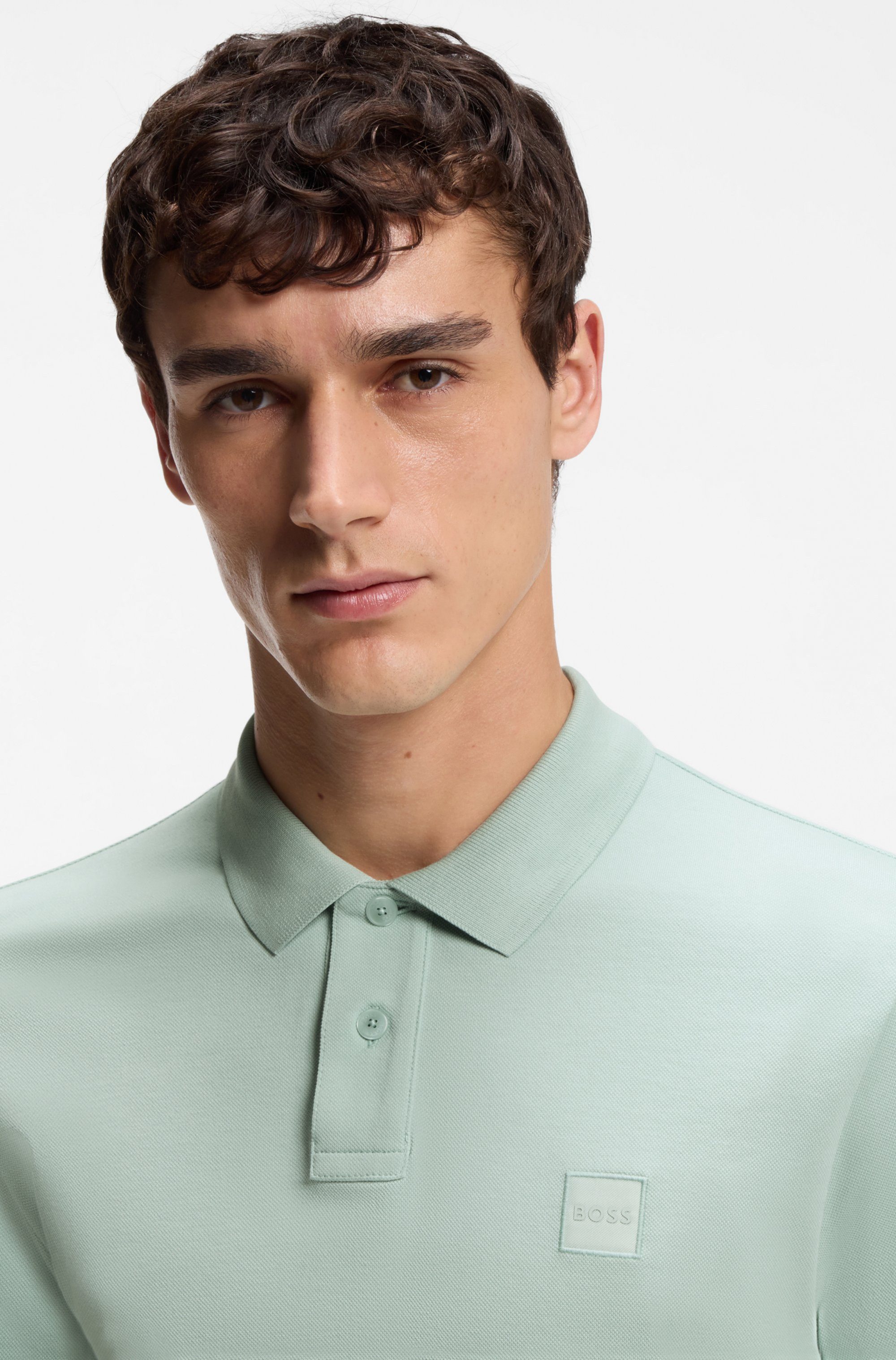 BOSS ORANGE Poloshirt Passenger Regular Fit Classic Stretch Pique Polo, pflegeleicht, Baumwolle mit Elasthan – Bild 2 von 5