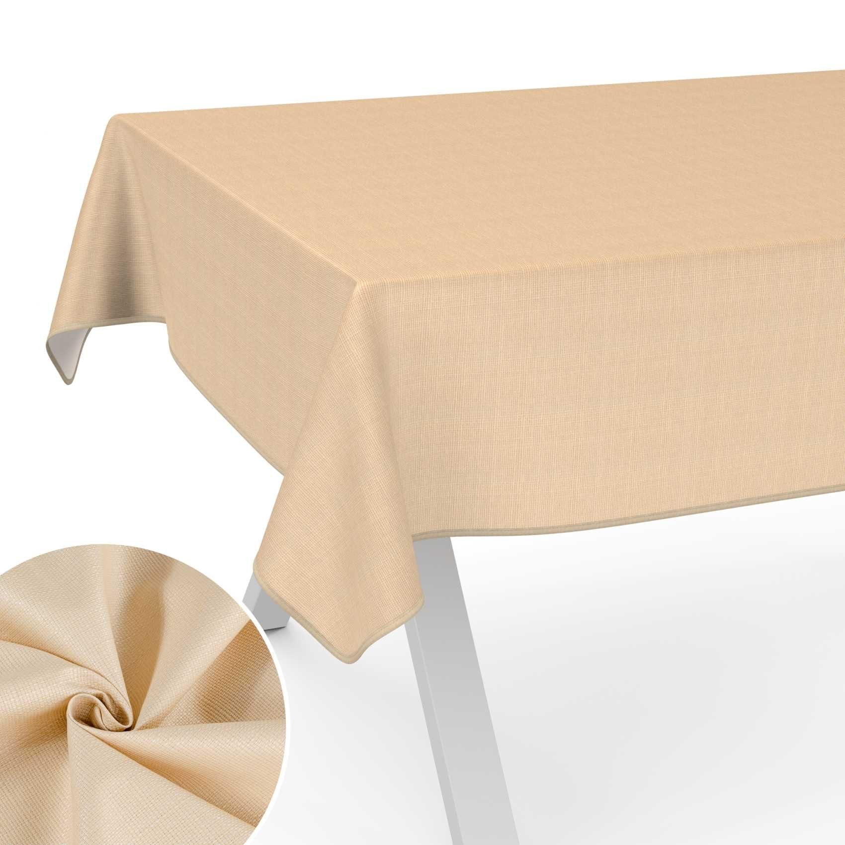 ANRO Tischdecke aus Stoff UNI Farben wasserabweisend Tischtuch Tischwäsche günstig online kaufen
