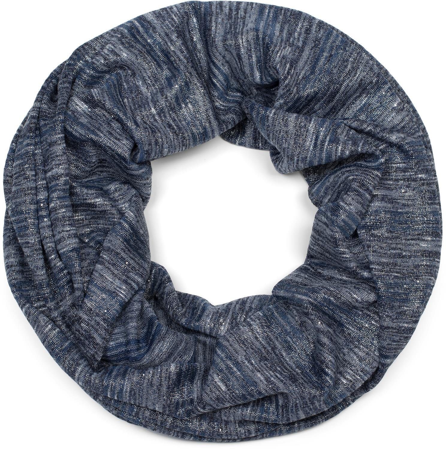 Loop Loop Schal mit Glitzerfaden und kleinen Pailletten