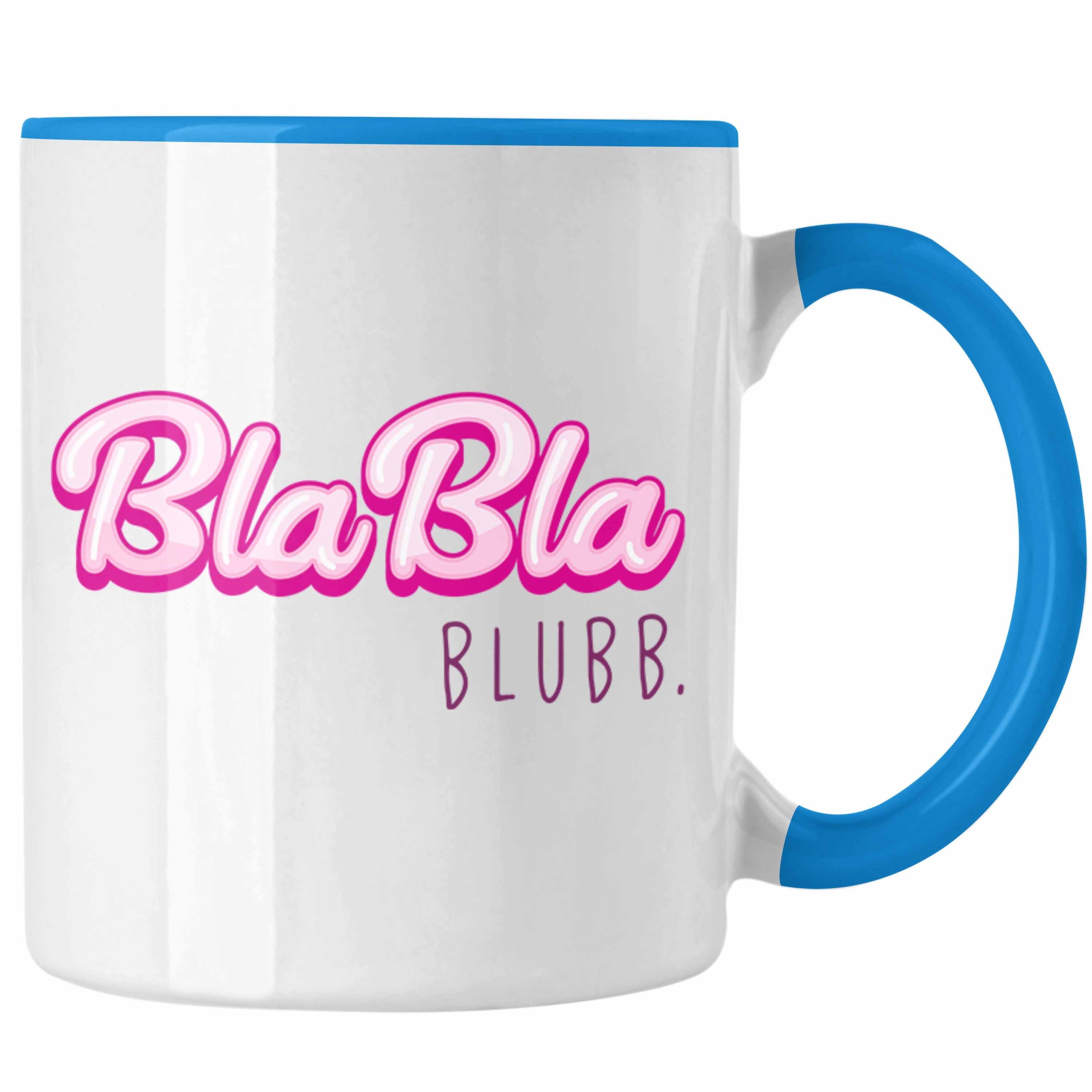 Bla Sarkasmus Blubb Humor Beste Bla Tasse Trendation Freundin Kollegin Frauen Witzig - Trendation Lustig Geschenkidee Spruch Tasse Arbeit Blau