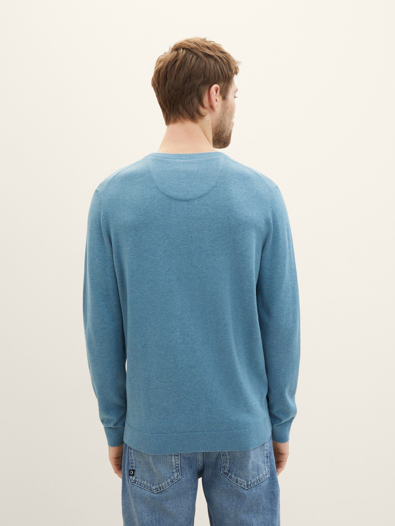 TOM TAILOR Strickpullover Pullover & Strickjacken Strickpullover mit V-Ausschnitt