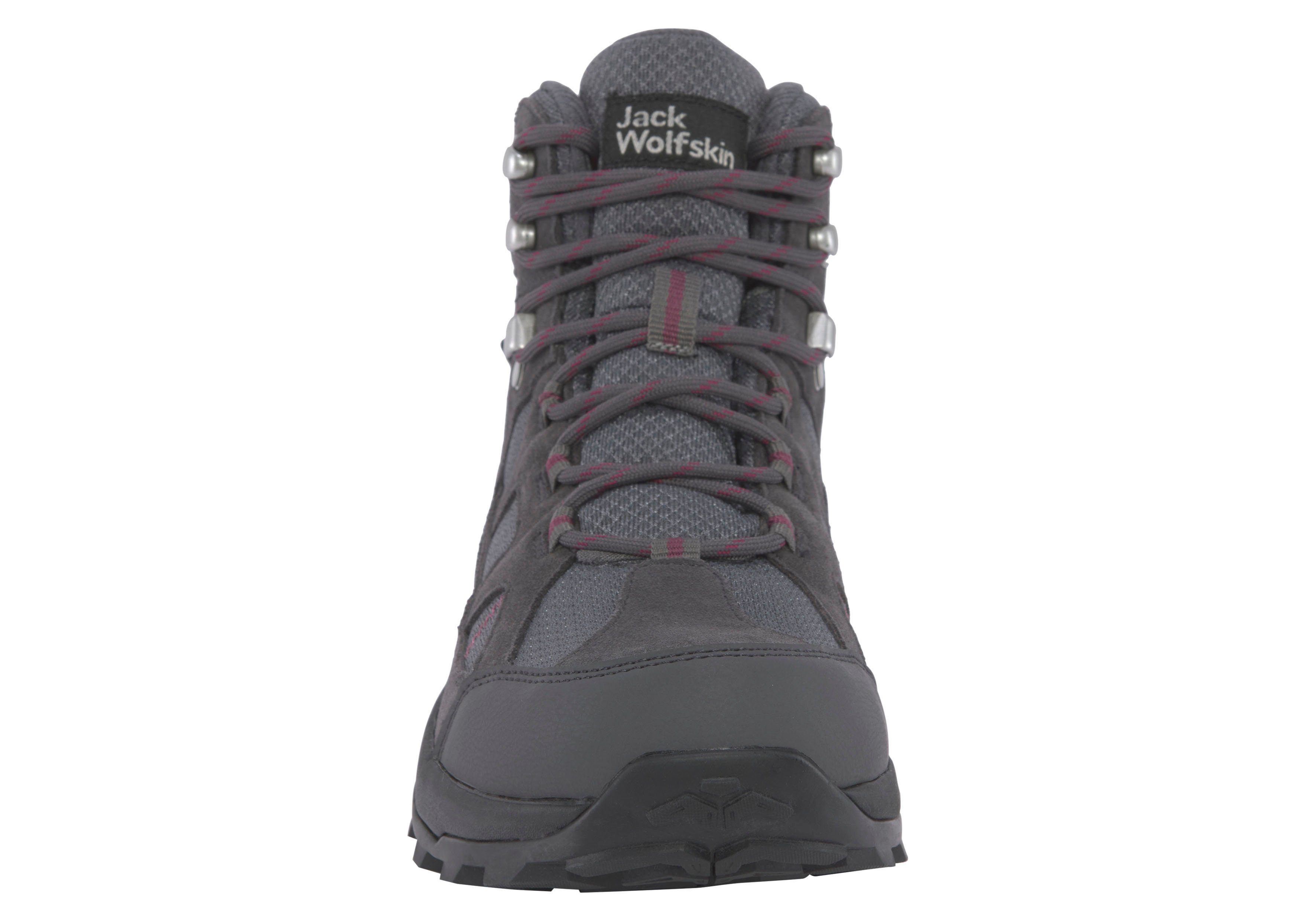 Jack Wolfskin TRAIL HIKER TEXAPORE MID W Wanderschuh wasserdicht, Trekkingschuh
