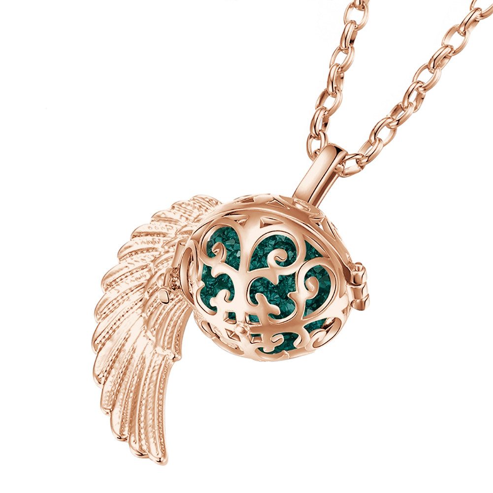 Morella Kette mit Anhänger Morella Halskette mit Anhänger und Klangkugel (2-tlg), Samtbeutel