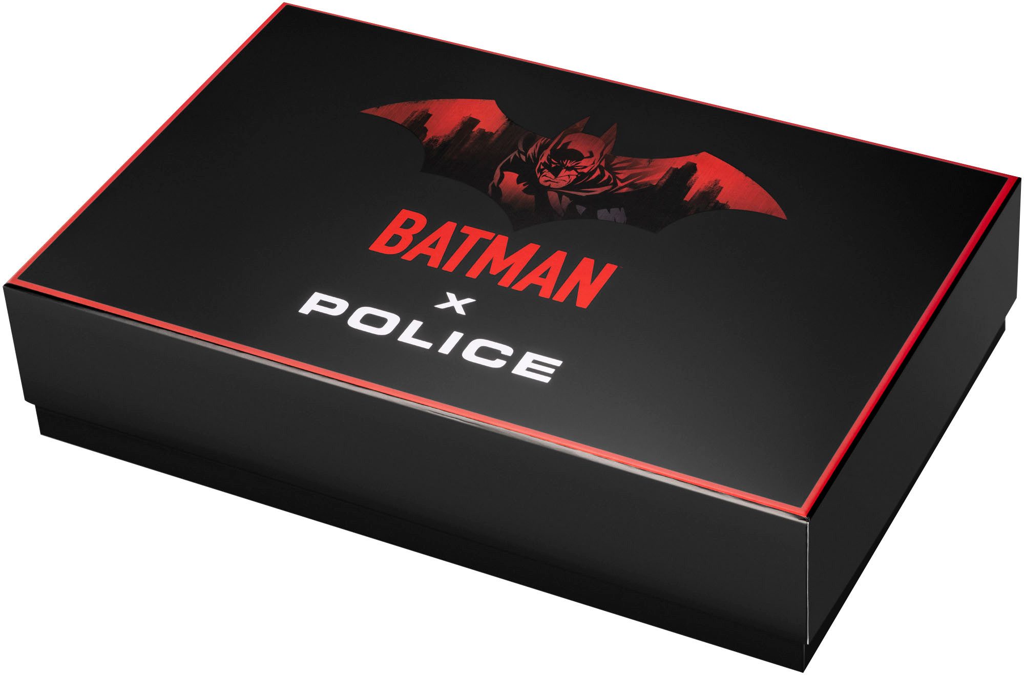 Police Quarzuhr BATMAN DARK SIDE PEWGN0075401, Armbanduhr, Herrenuhr, Silikonarmband, analog, Datum