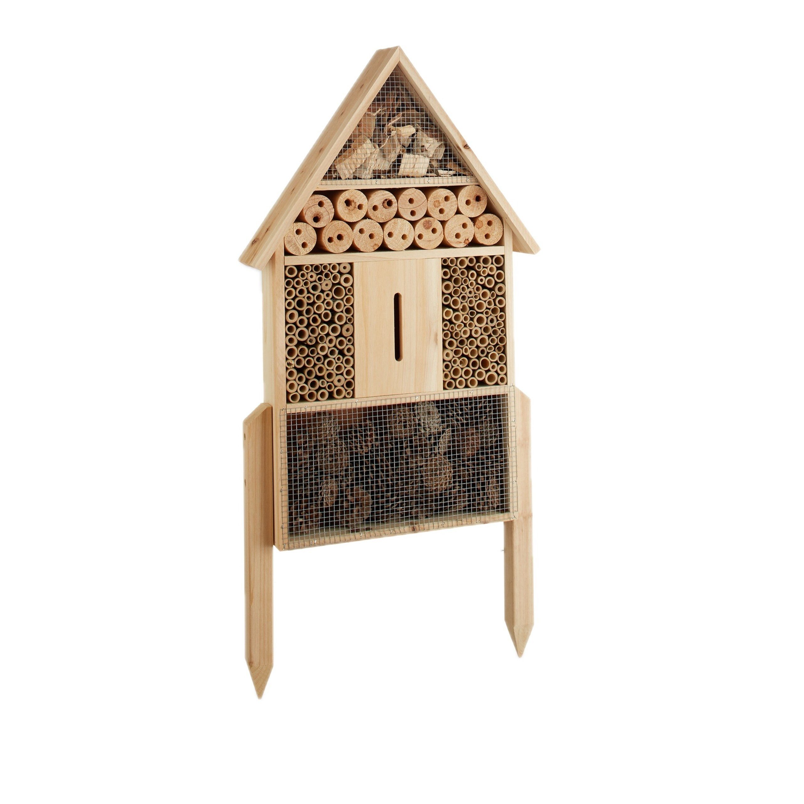 relaxdays Insektenhotel natur Größe L, (1-St) – Bild 5 von 5