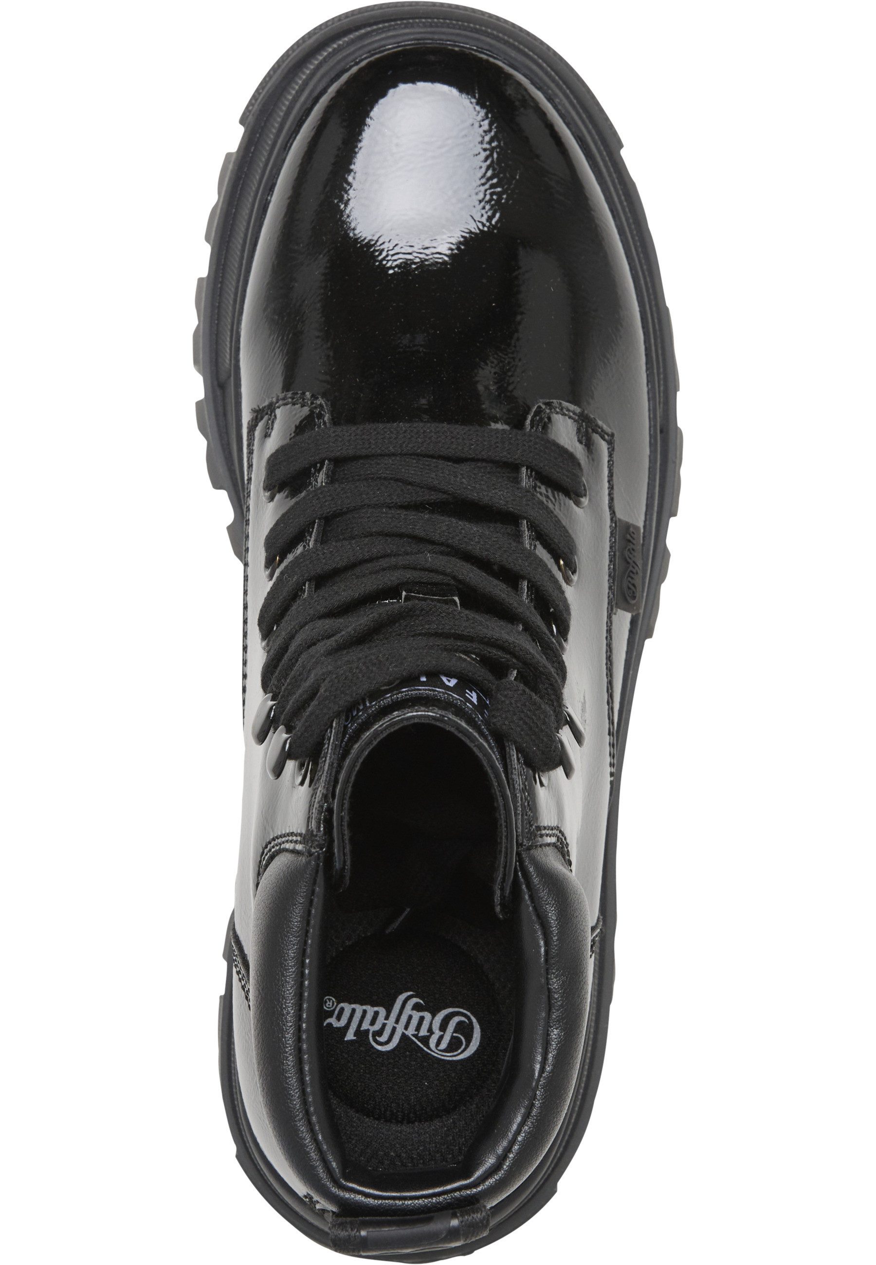 Buffalo Buffalo ASPHA LACE UP MID - VEGAN PATENT Stiefel – Bild 3 von 5