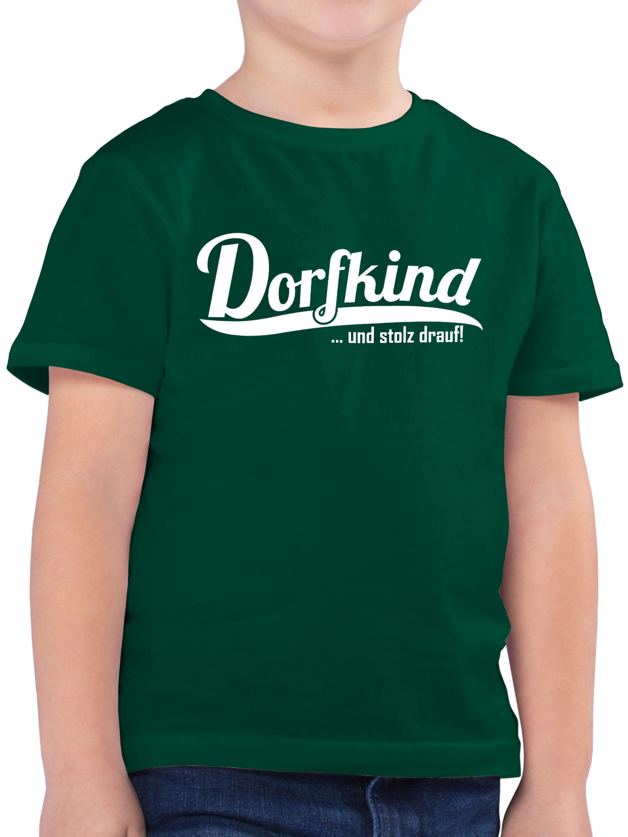 Shirtracer TShirt »Dorfkind und stolz drauf Weiss Statement Sprüche