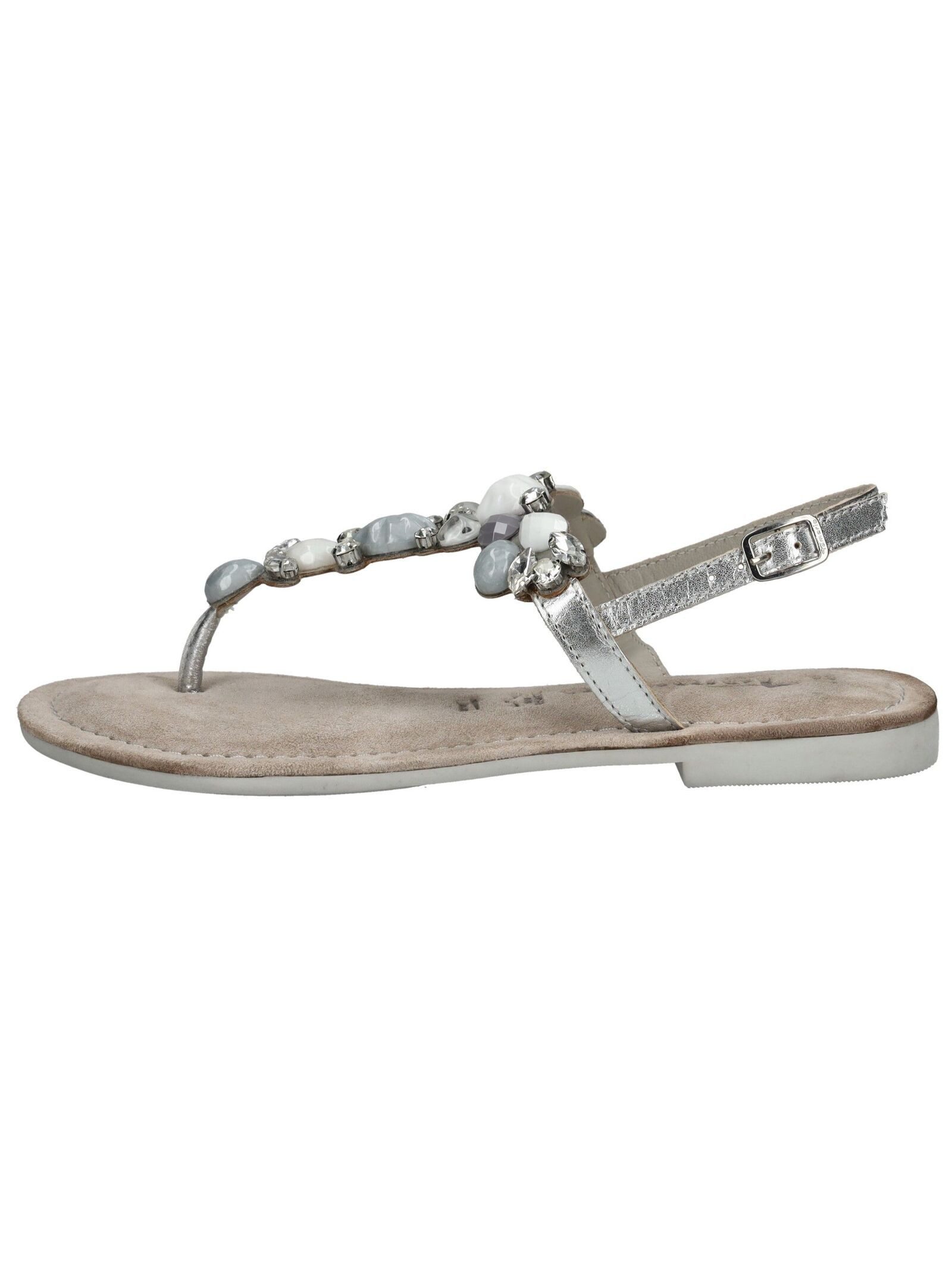 Tamaris Sandalen Veloursleder/Textil Zehentrenner günstig online kaufen