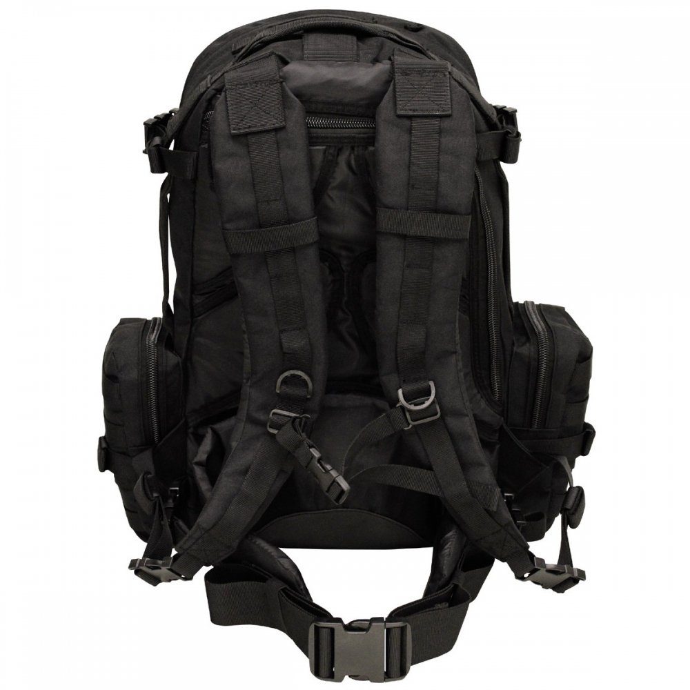 MFH Trekkingrucksack Ital. Rucksack, schwarz, Tactical-Modular (Packung)