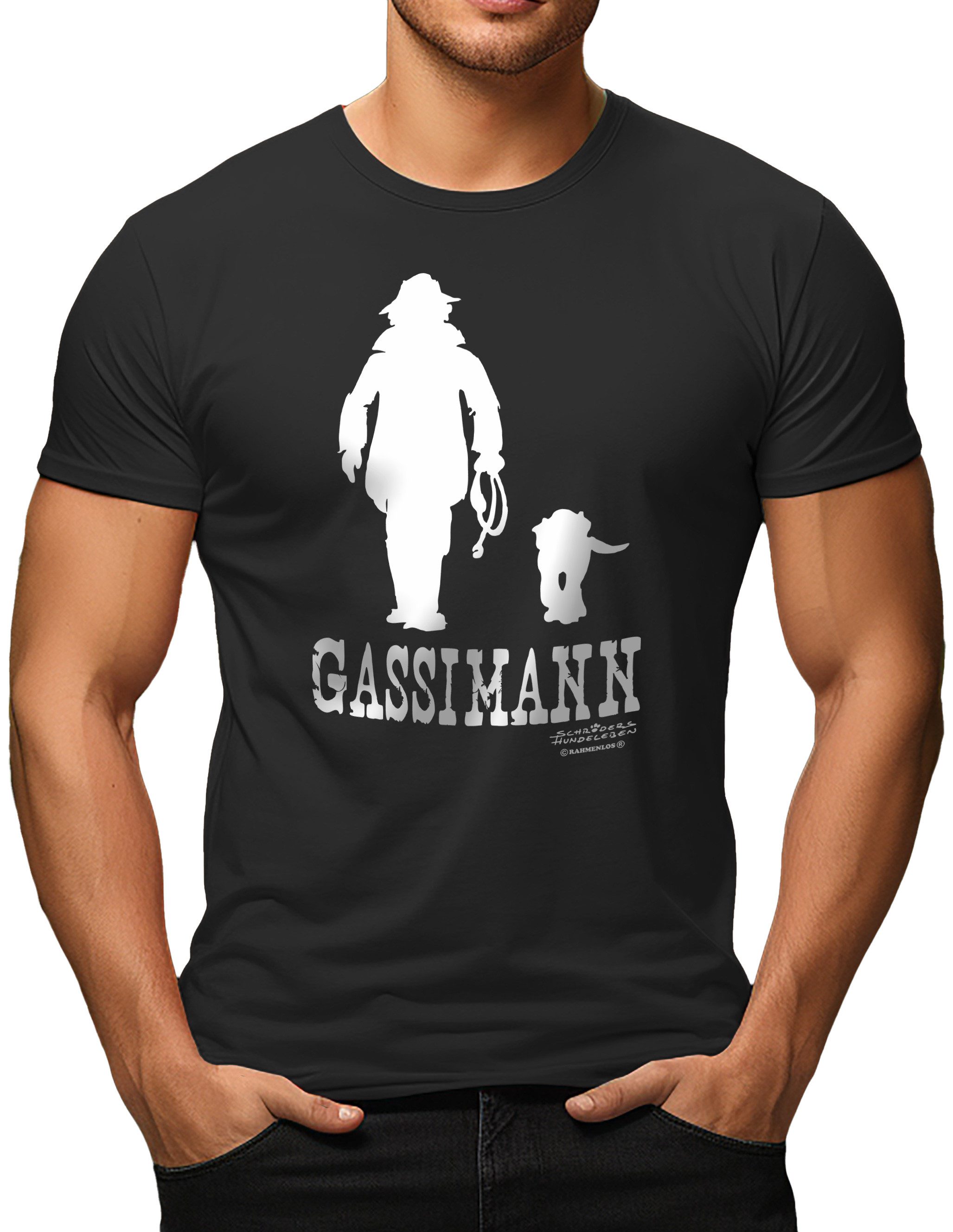 RAHMENLOS® T-Shirt für aktive Hundebesitzer: Gassimann