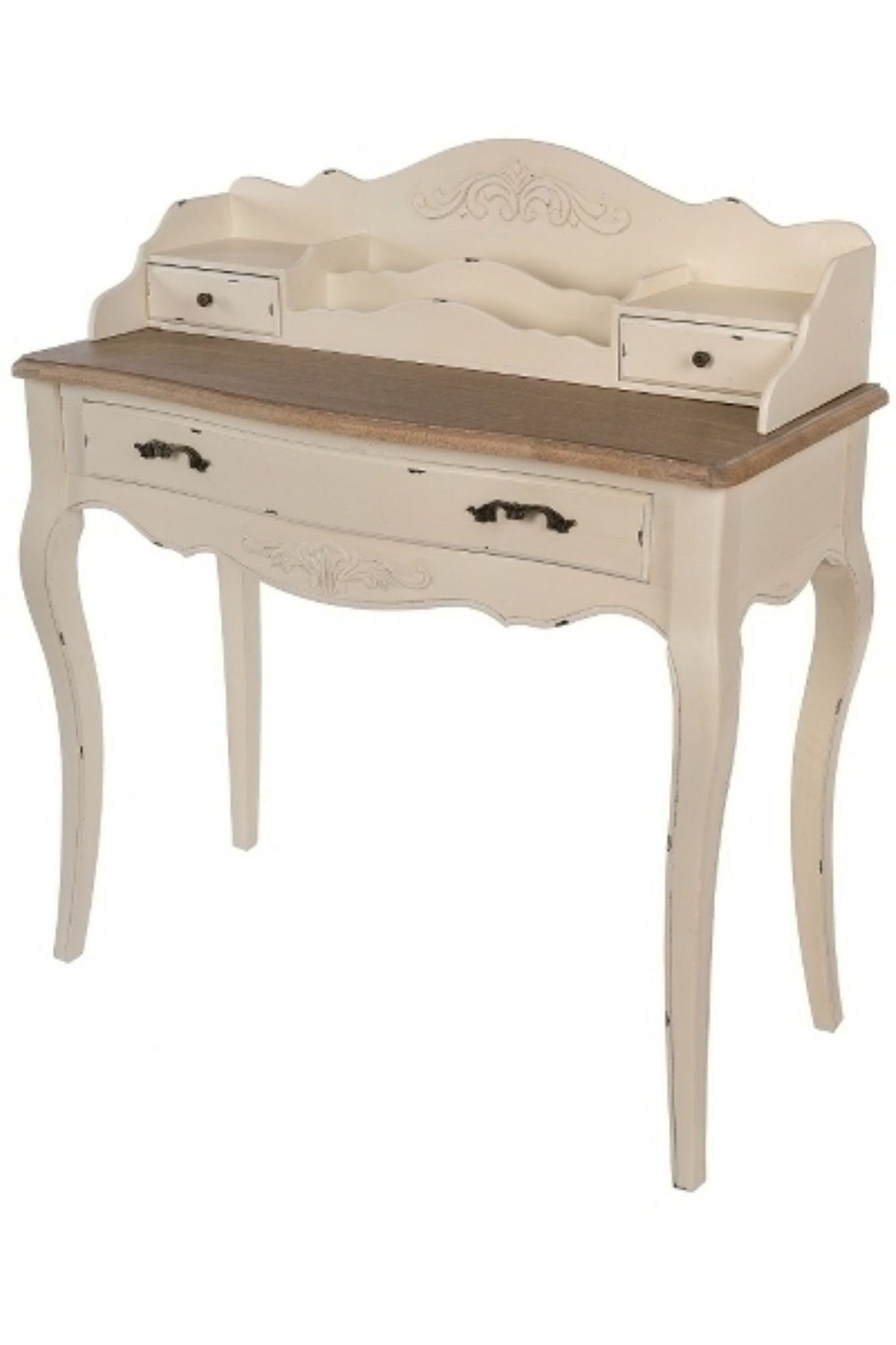 elbmöbel Konsolentisch Sekretär braun beige Toscana (FALSCH), Konsolentisch: Schubladen Organizer 90x100x43 cm Shabby Chick. € 449,90