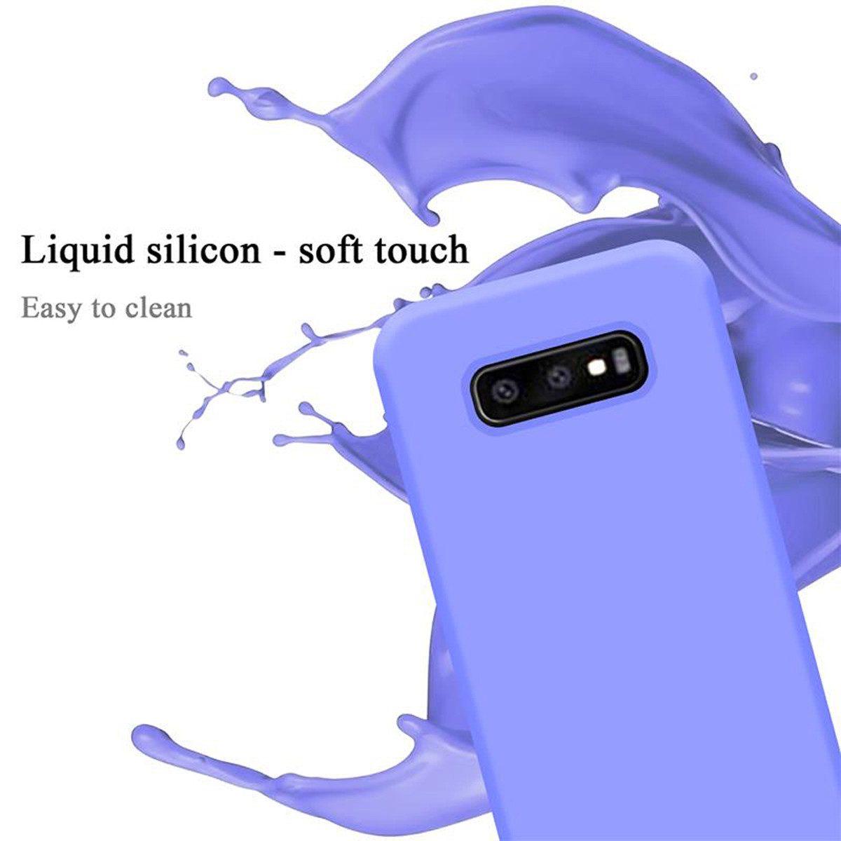 Cadorabo Handyhülle für Samsung Galaxy S10e Hülle Samsung Galaxy S10e, Flexible Hülle TPU Silikon Schutzhülle Back Cover Case