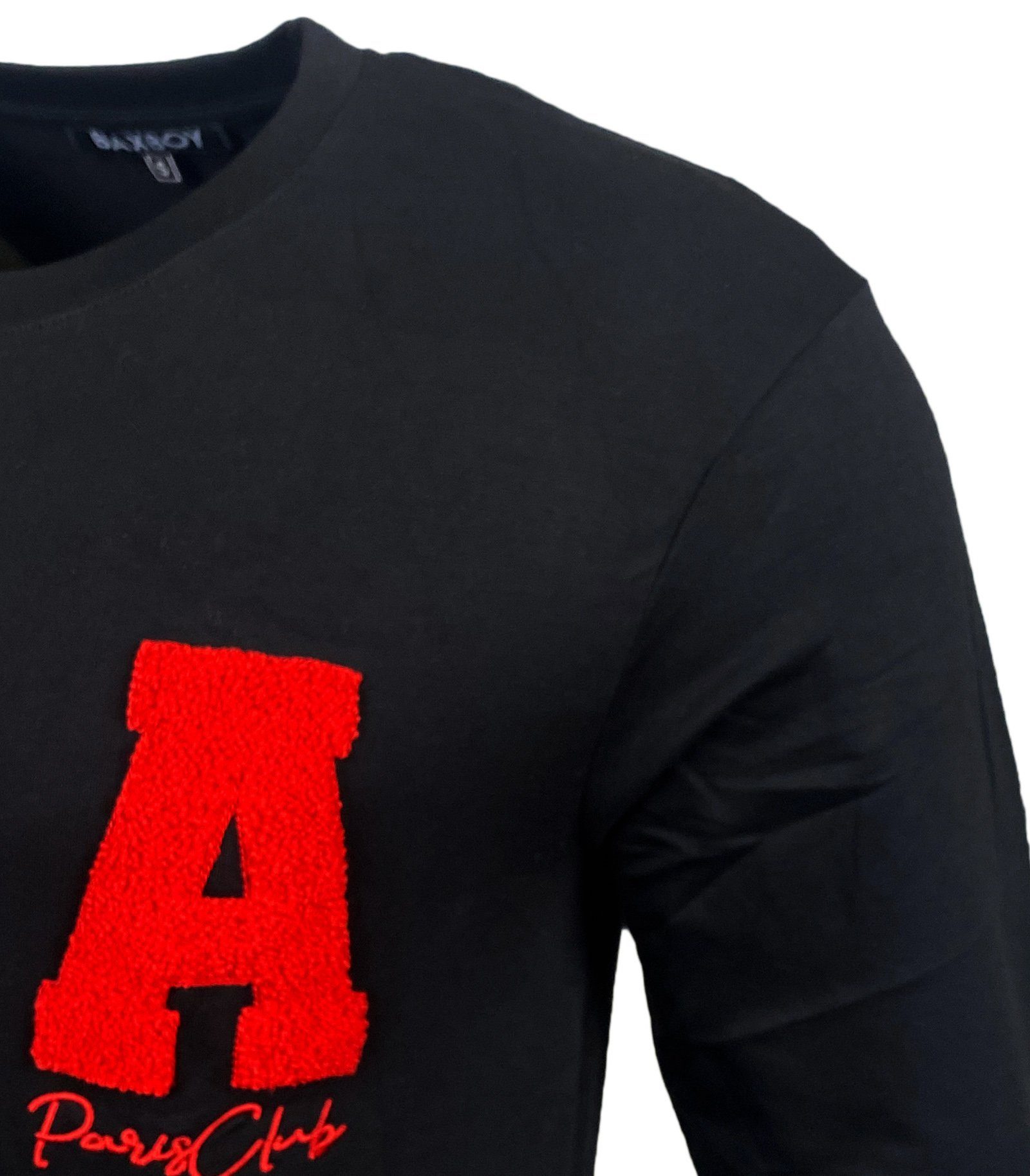 Baxboy Longshirt Baxboy Herren Longsleeve Moderner College style Langarmshirt Shirt 728 – Bild 3 von 4