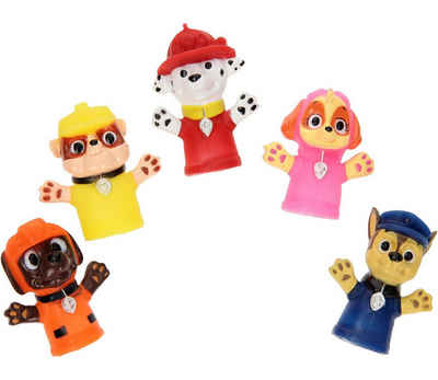 Toi-Toys Spielfigur Paw Patrol Fingerpuppen - 5 Charaktere, Rubble, Marshall, Skye, Zuma und Chase
