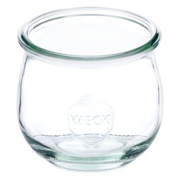 MamboCat Einmachglas 24er Set Weck Gläser 370ml Tulpenglas mit 24 Glasdeckeln Rezeptheft, Glas