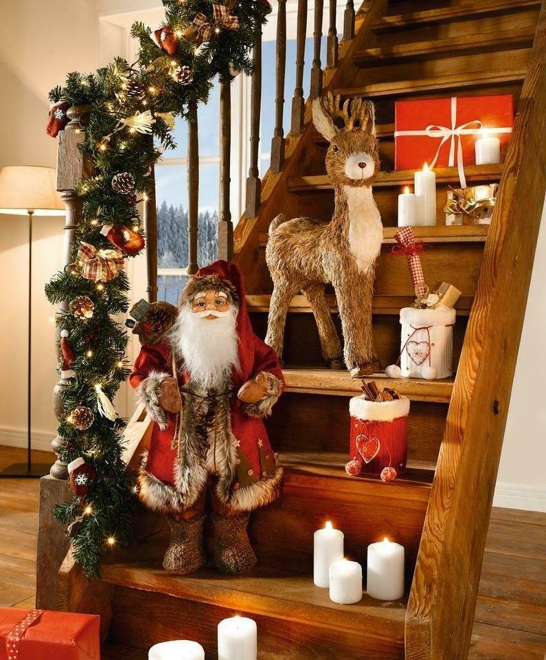 H Weihnachtsdeko Claus Santa großer Weihnachtsfigur Home-trends24.de Nikolaus 60 XL Weihnachtsmann Rot