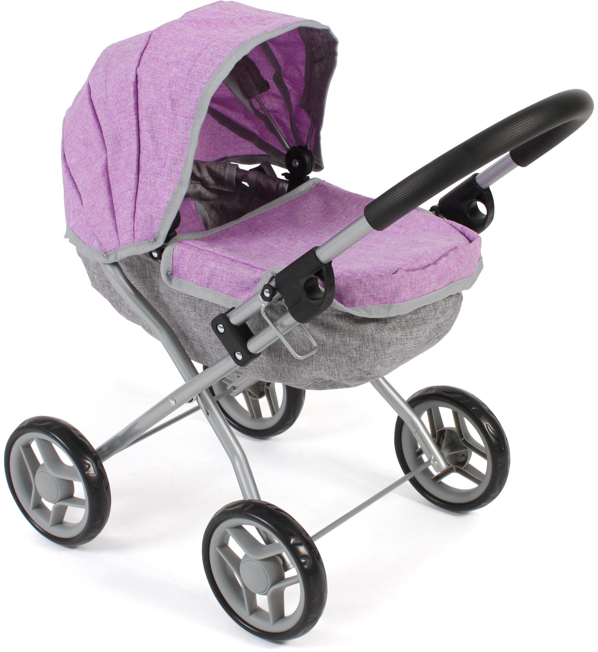 CHIC2000 Puppenwagen Lilli, Melange lila, zusammenklappbar günstig online kaufen