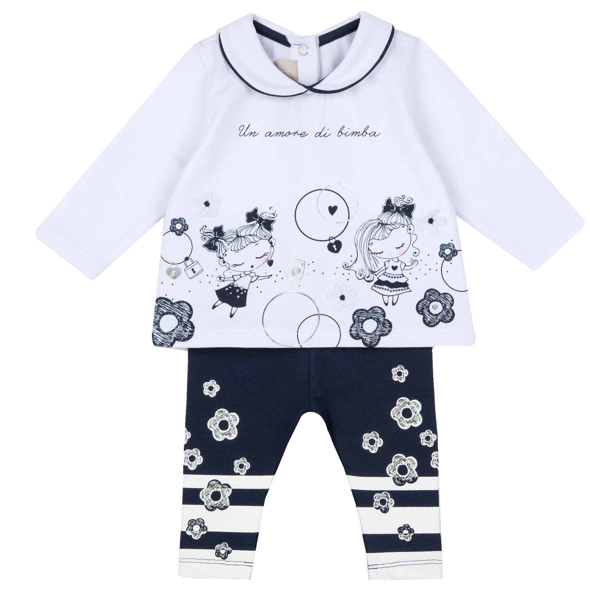 2-in-1-Langarmshirt Langarmshirt & Leggings