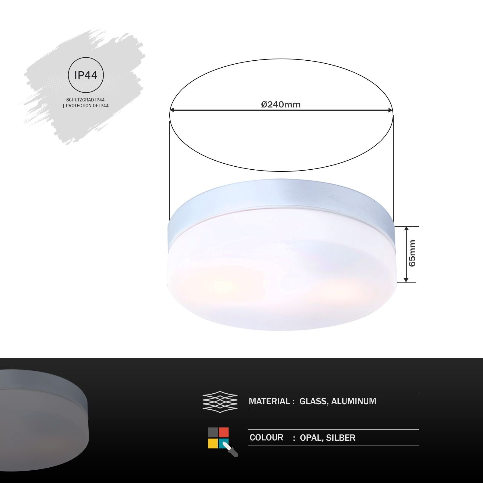 Globo Außen-Wandleuchte GLOBO Deckenleuchte Außenleuchte anhängig Wandlampe, Leuchtmittel, Badleuchte Decke dimmbar- vom Deckenlampe Bad, spritzwassergeschützt vom ohne ist Außenwandleuchte Wandleuchte, Leuchtmittel, abhängig Außen-Leuchte, Lichtfarbe Außenlampe, (IP44), Leuchtmittel