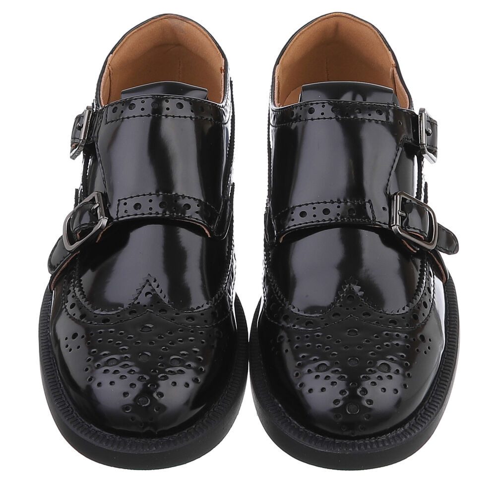 Ital-Design Damen Mokassins Freizeit Slipper (88930610) Blockabsatz Slipper in Schwarz