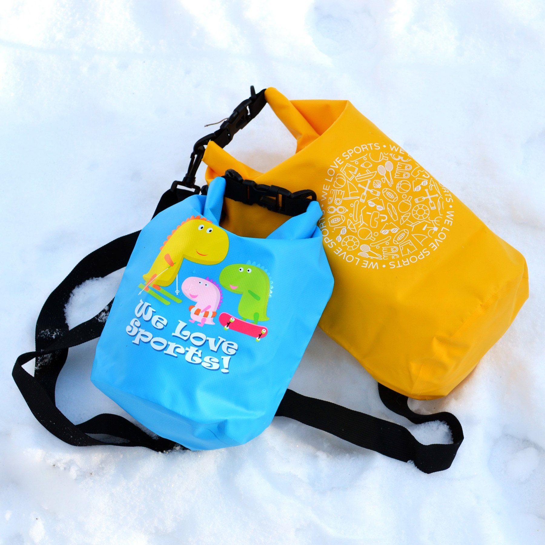FASports Drybag Wasserdichte Tasche Aquino, Gelb, Seesack/Packsack mit Tragegurt (1-tlg., H: 35 cm, Ø 18 cm), 5 Liter – Bild 4 von 5