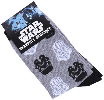 Sarcia.eu Haussocken 1 x graue Socken Star Wars DISNEY 23/26 EU