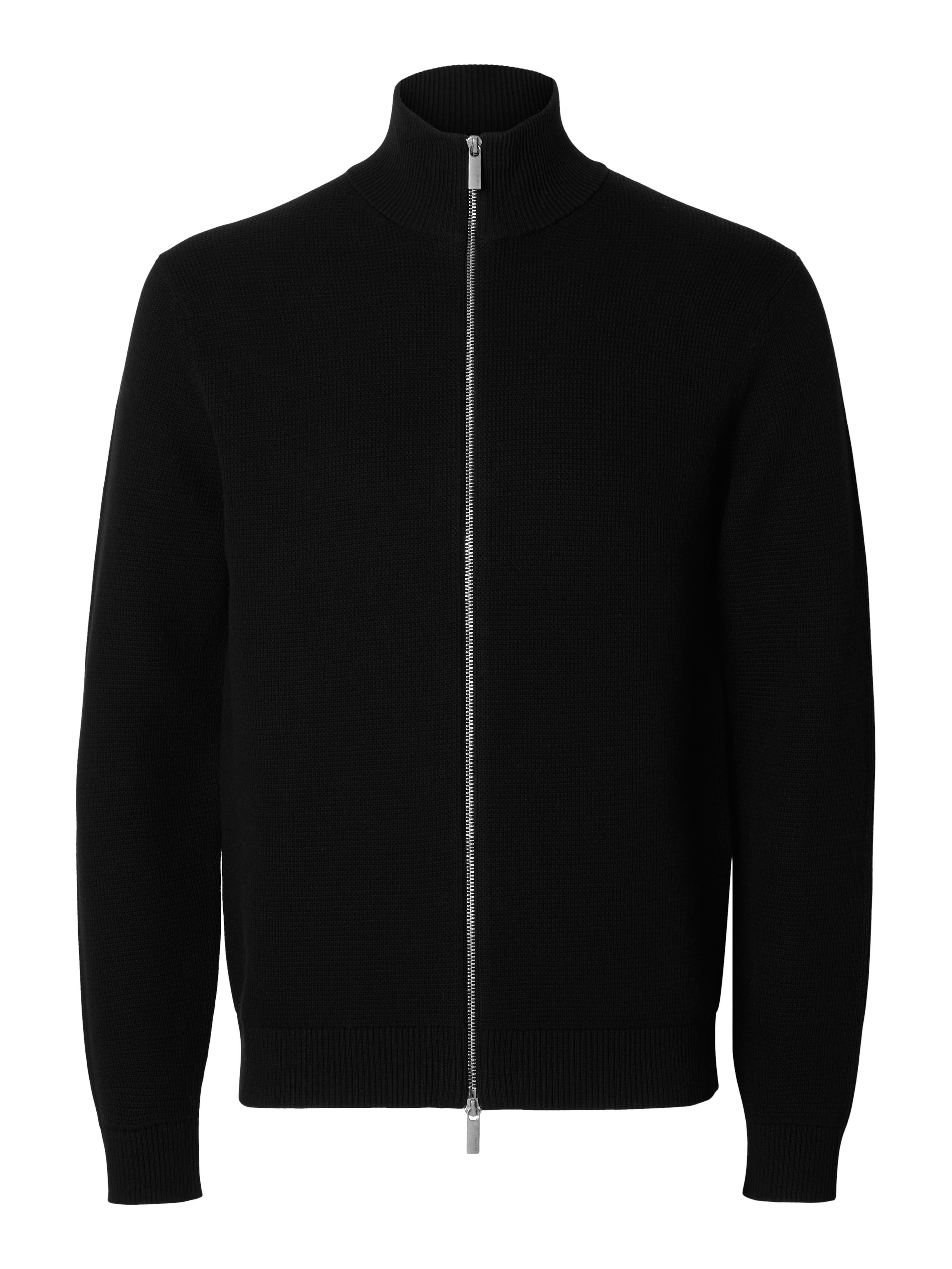 Selected Herren Strickjacke SLHDANE LS KNIT STRUCTURE FULL ZIP - Regular Fi günstig online kaufen