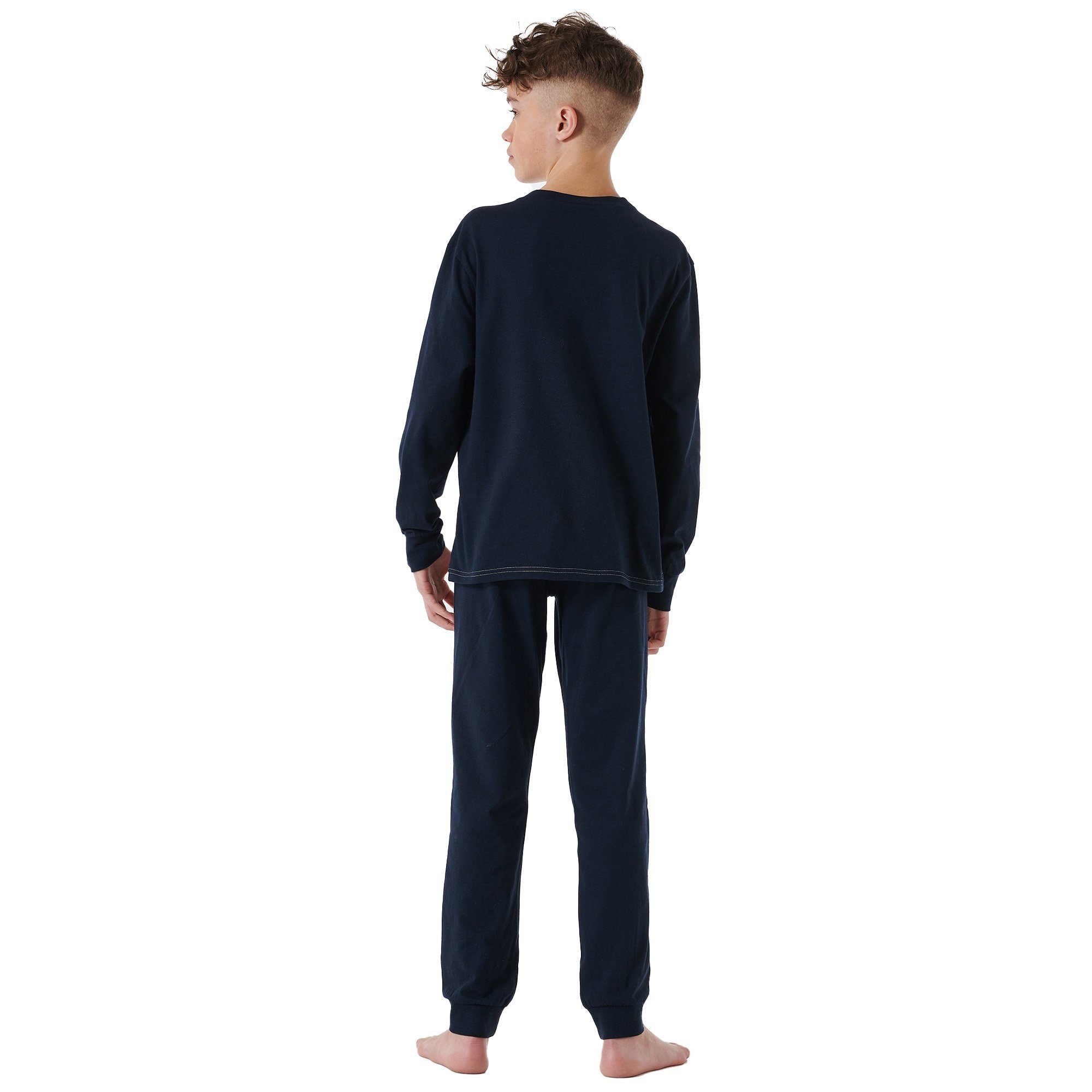 - Schiesser Pyjama blau Unterhose Unterwäsche, Hose Jungen Lange