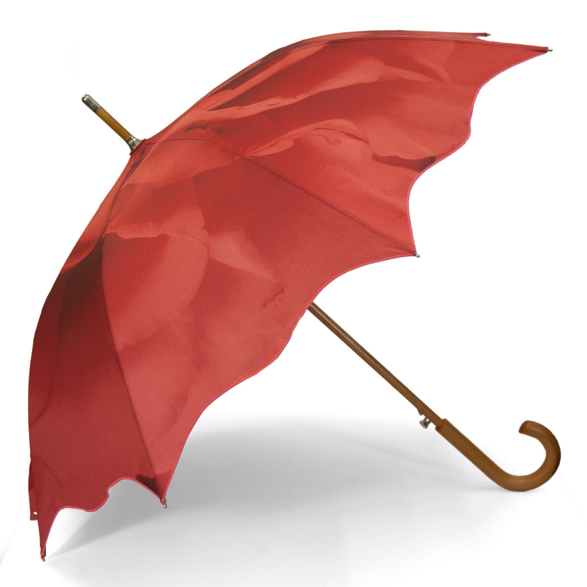 ROSEMARIE SCHULZ Heidelberg Stockregenschirm Stockschirm Motiv Rose Regenschirm für Damen, Mit Motiv