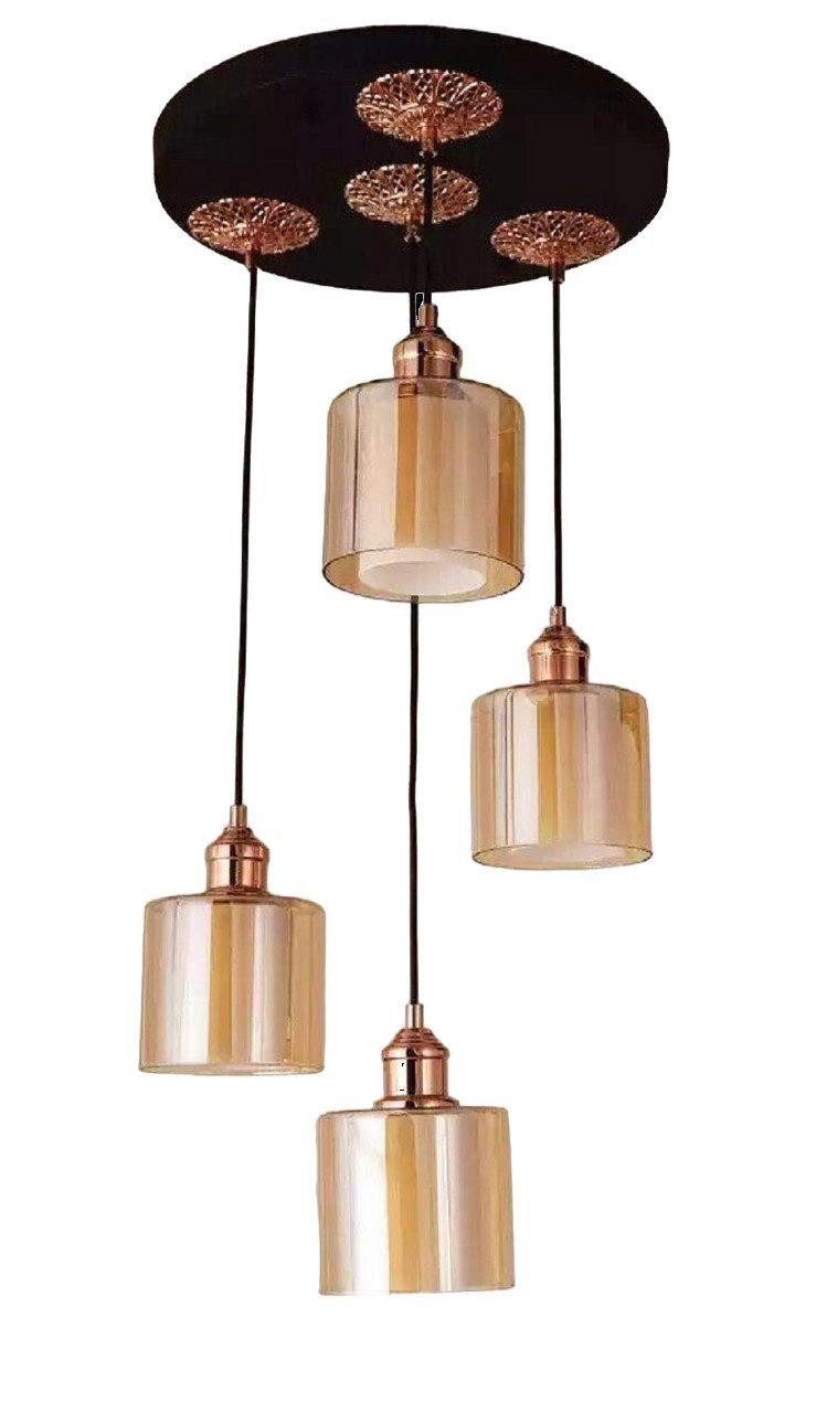 JVmoebel Hängeleuchte Luxus Leuchte Deckenleuchter Deckenlampe Lüster Modern Gold, Keine Funktionen, Leuchtmittel wechselbar, Made in Europa