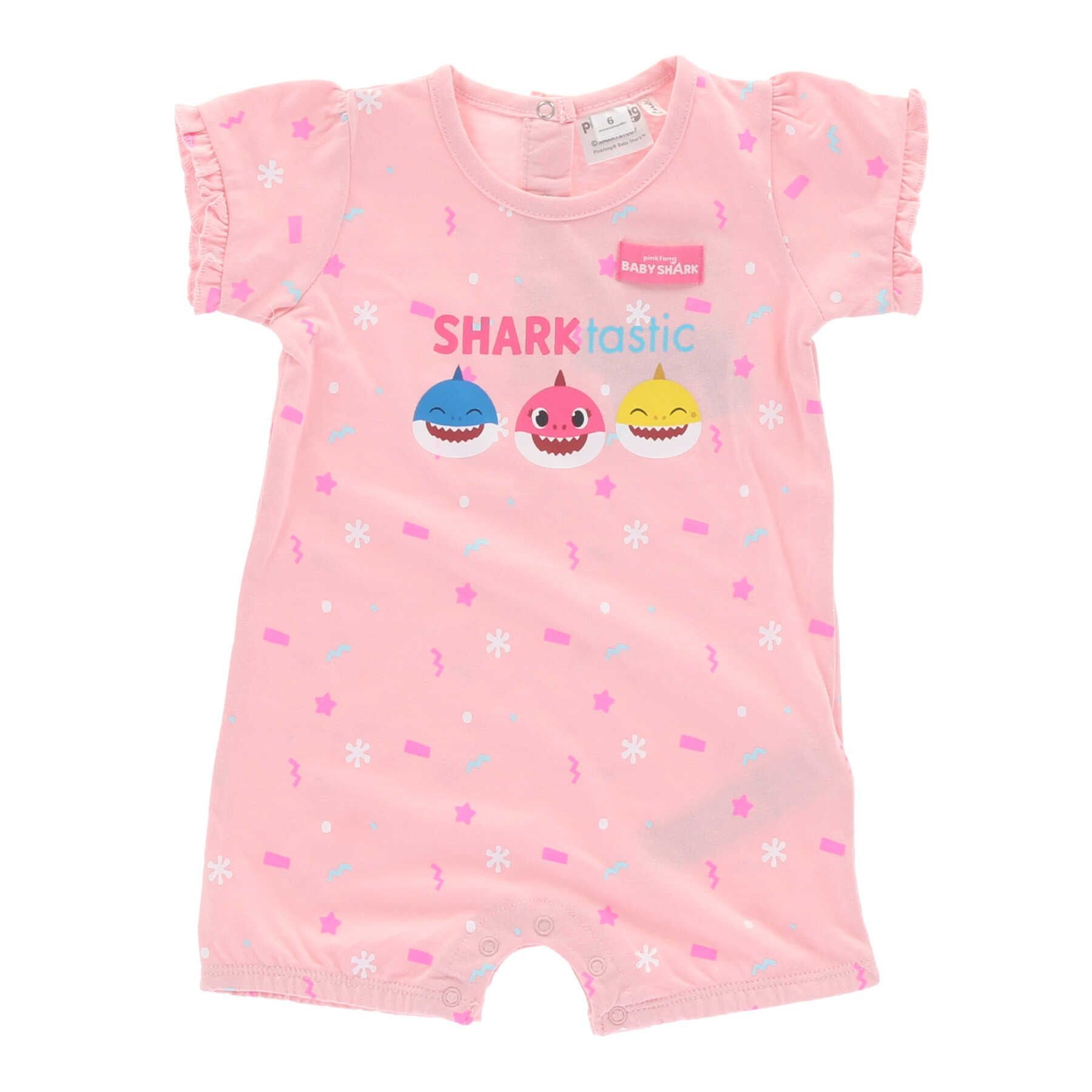 Baby Shark Strampler Baby Shark Baby-Strampler Baby-Outfit kuscheliger Einteiler für Babys