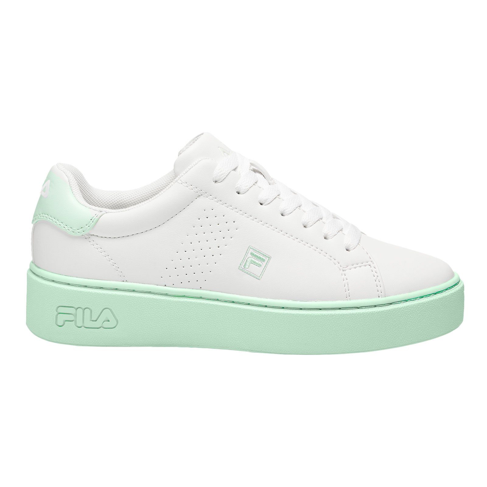 Fila Damen Sneaker mit Plateausohle und Akzenten in zarten Pastellfarben 94W white / bay