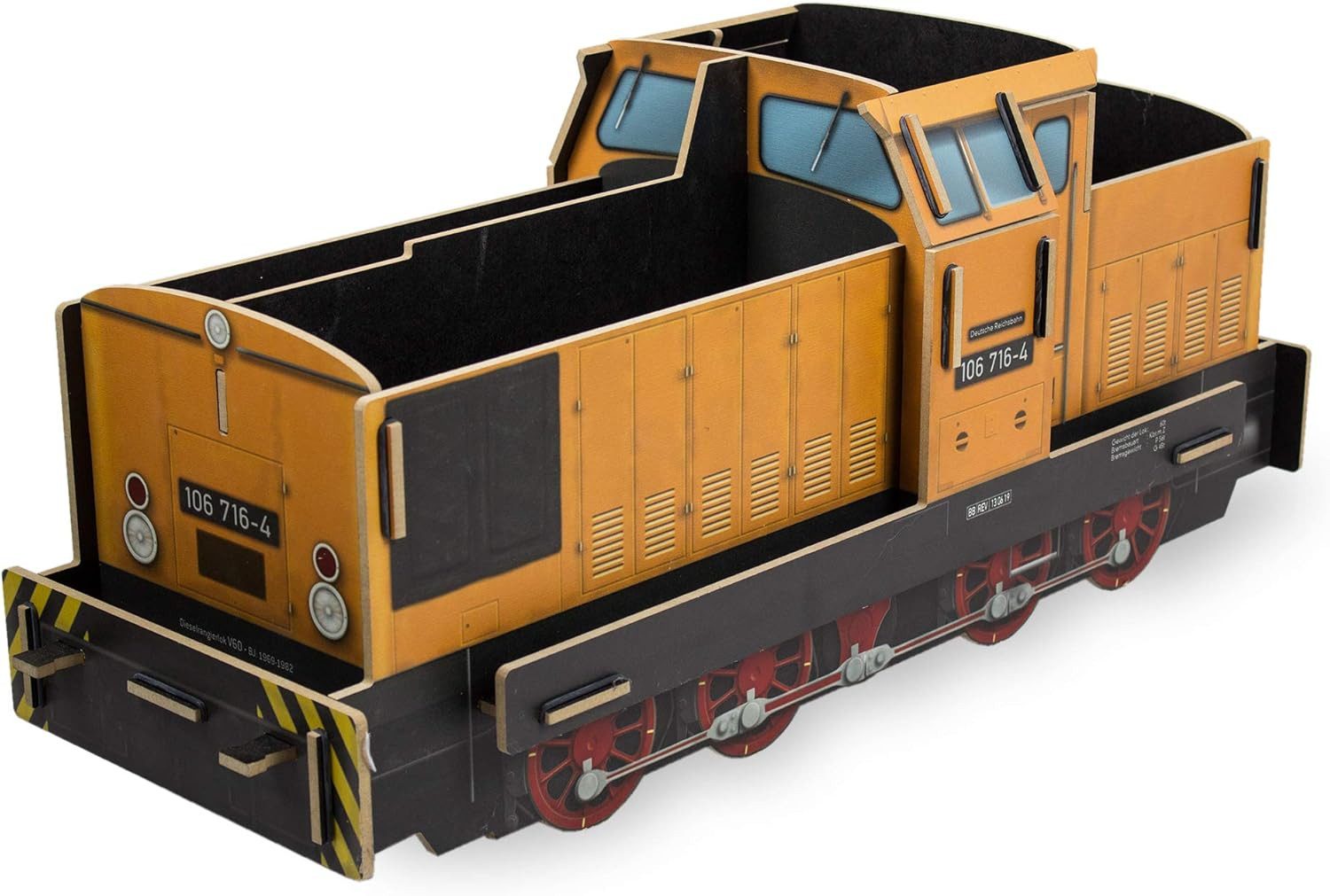 WERKHAUS® Aufbewahrungsbox Werkhaus Aufbewahrung Diesellok V60 Goldbroiler