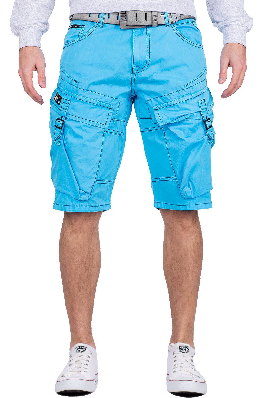 Cipo & Baxx Jeansshorts Herren kurze Hose BA-CK229 (1-tlg) Cargo Style mit Seitentaschen