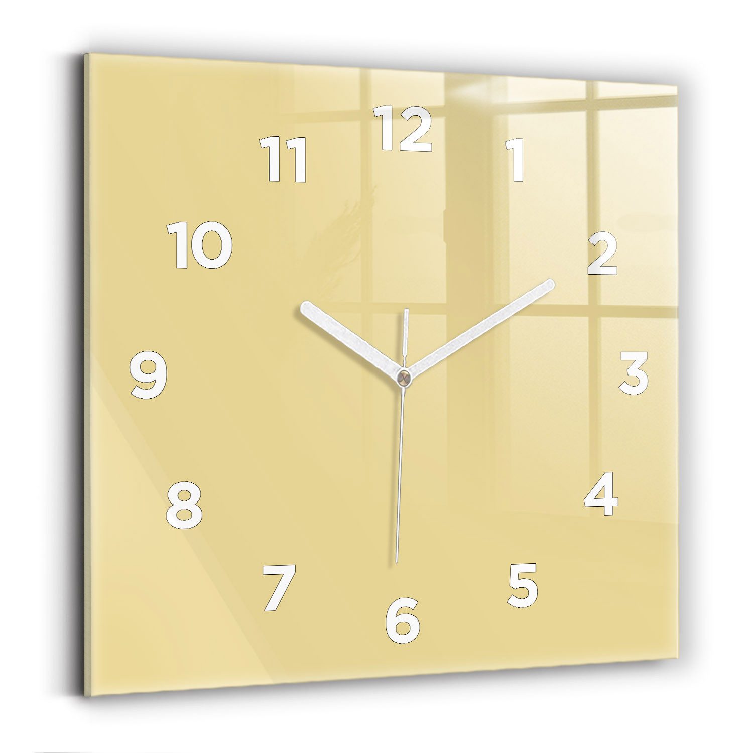 Tulup Wanduhr Glasuhr Modernistische Glaswanduhr 30x30cm günstig online kaufen