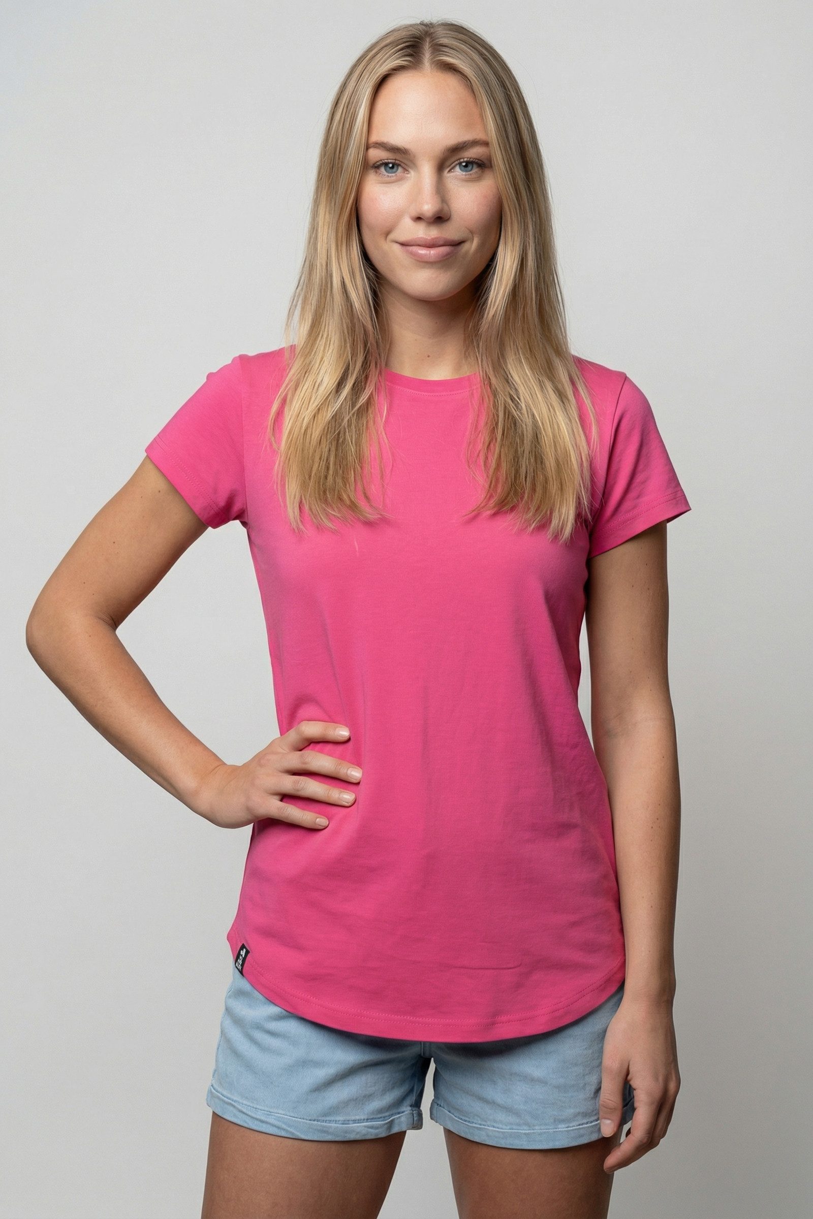 Alife & Kickin Rundhalsshirt Damen TheresAK A Kurzarmshirt, Shirt leichtes T-Shirt mit Rundhals aus weichem Materialmix