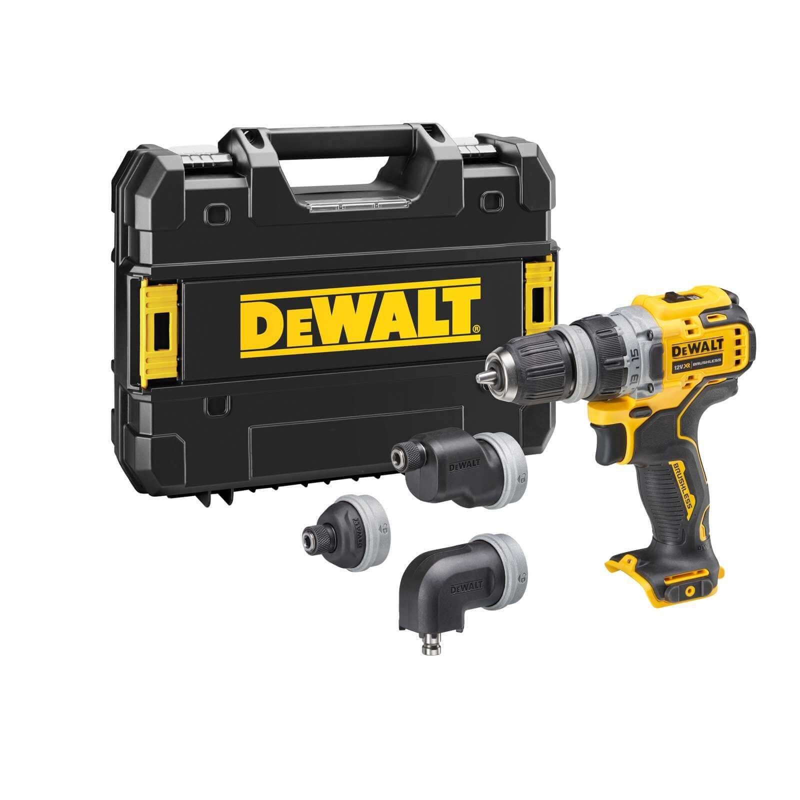 DeWalt Akku-Bohrschrauber Akku-Bohrschrauber DCD703NT 12V - TSTAK-Box + 4 Wechselköpfe, 10,8, 12 V, (Kein Set)