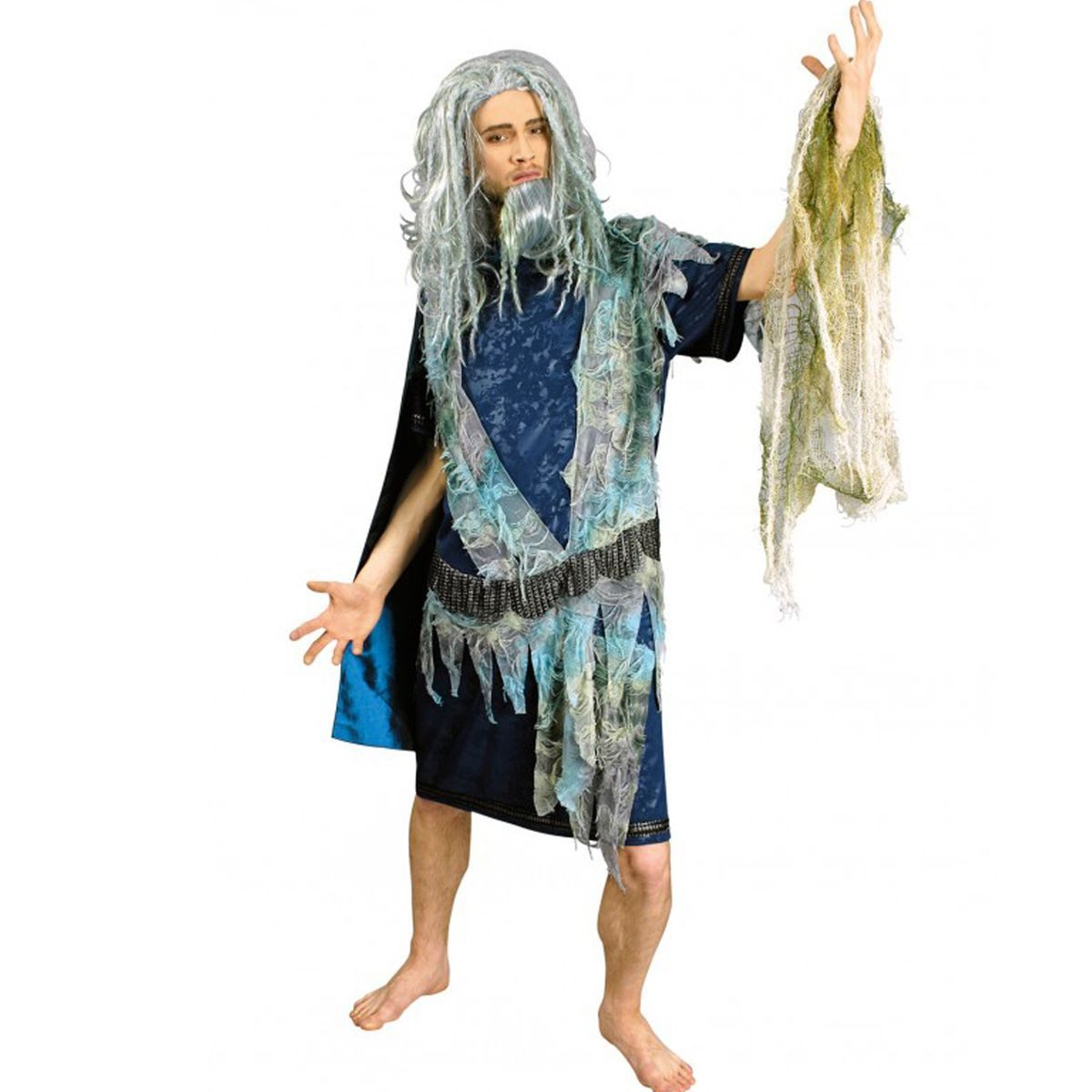 CHAKS Kostüm Neptun Gott der Meere für Herren Poseidon Verkleidung