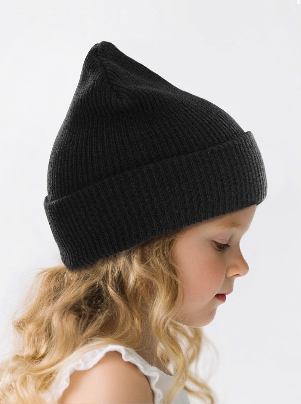 axy Beanie Kinder Winter Rippstrick Beanie Strickmütze Wintermütze 1-6 Jahren Kindermütze für Jungen Mädchen Kleinkind Unisex Unifarbe