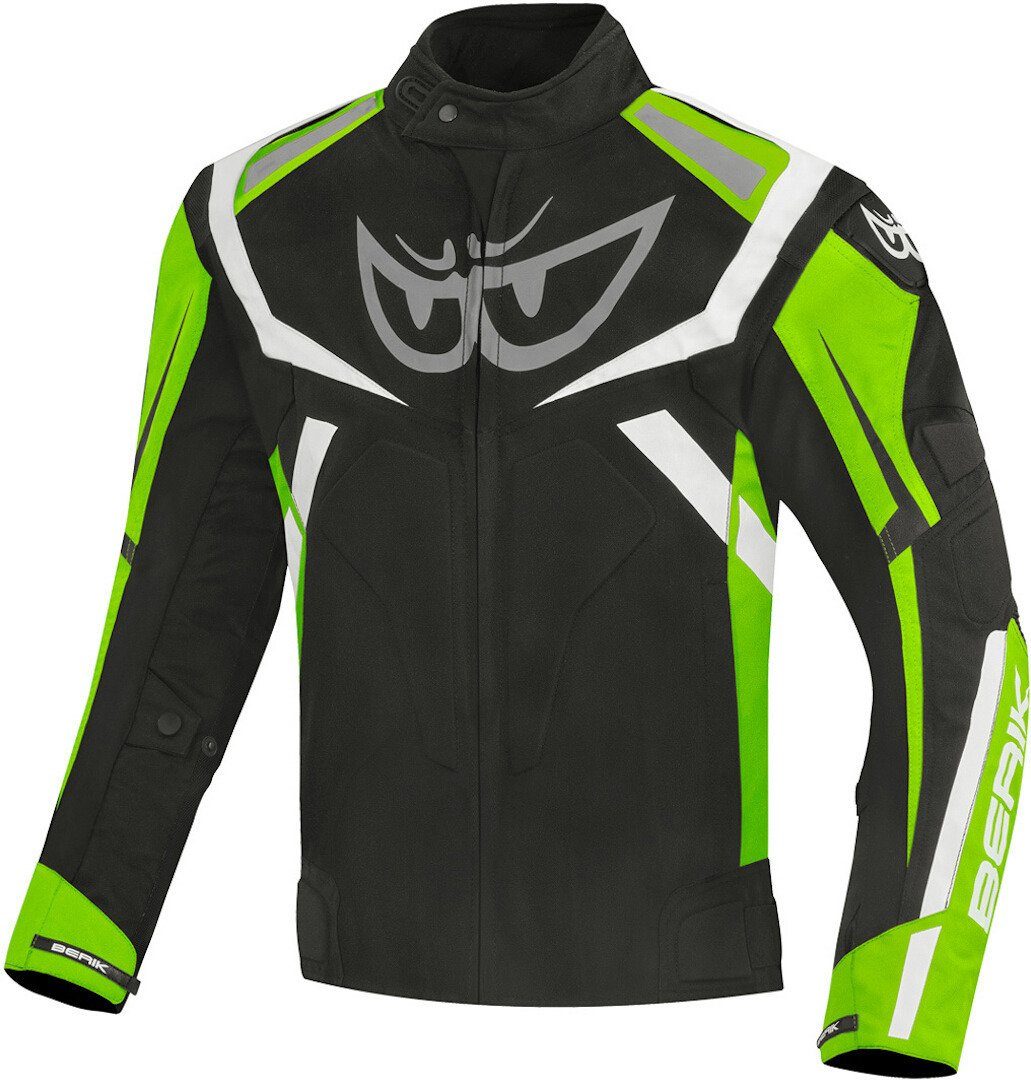 Berik Motorradjacke The Eye wasserdichte Motorrad Textiljacke Black/Green